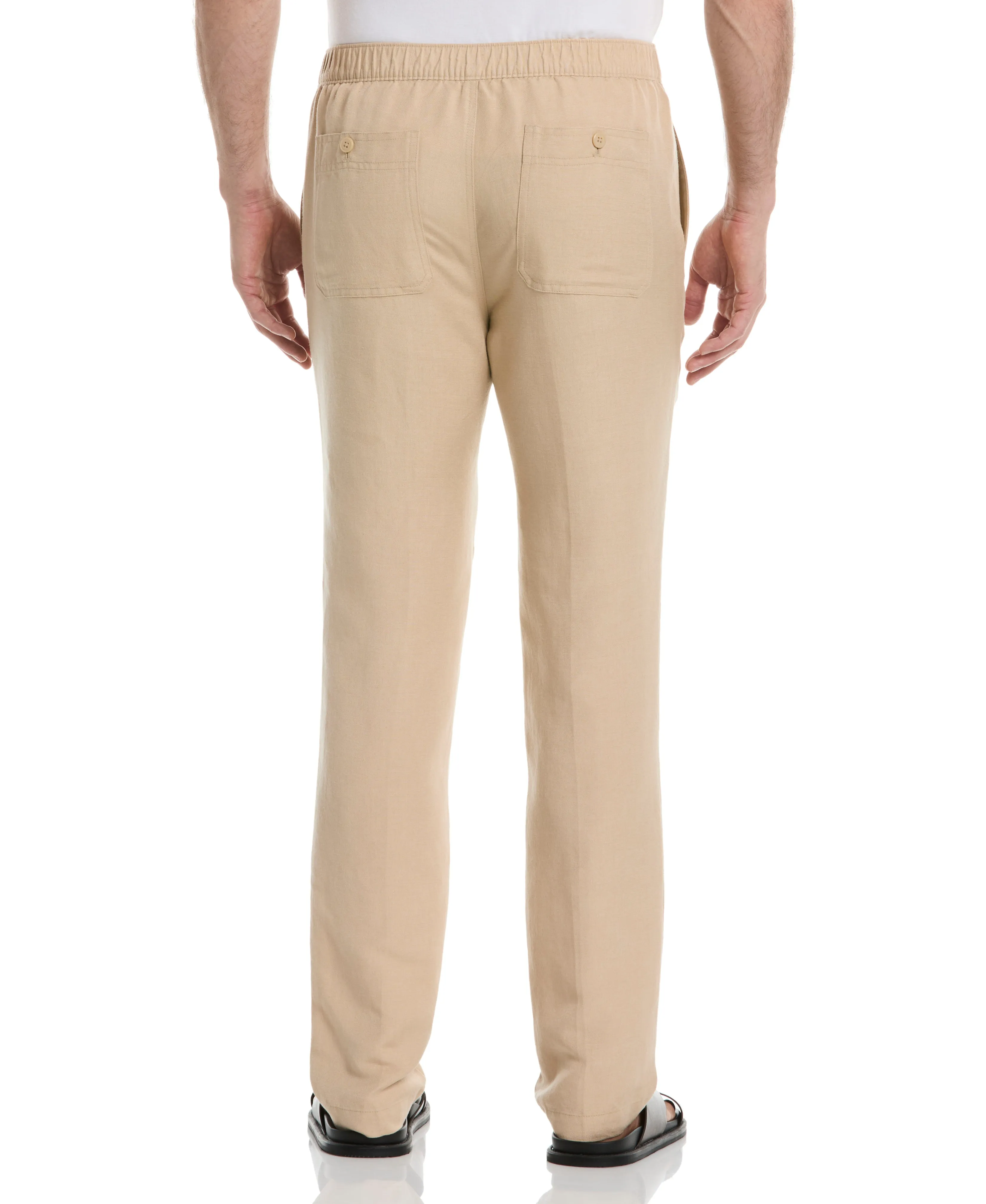 Linen-Blend Core Drawstring Pants sold by Cubavera product image thumbnail 2