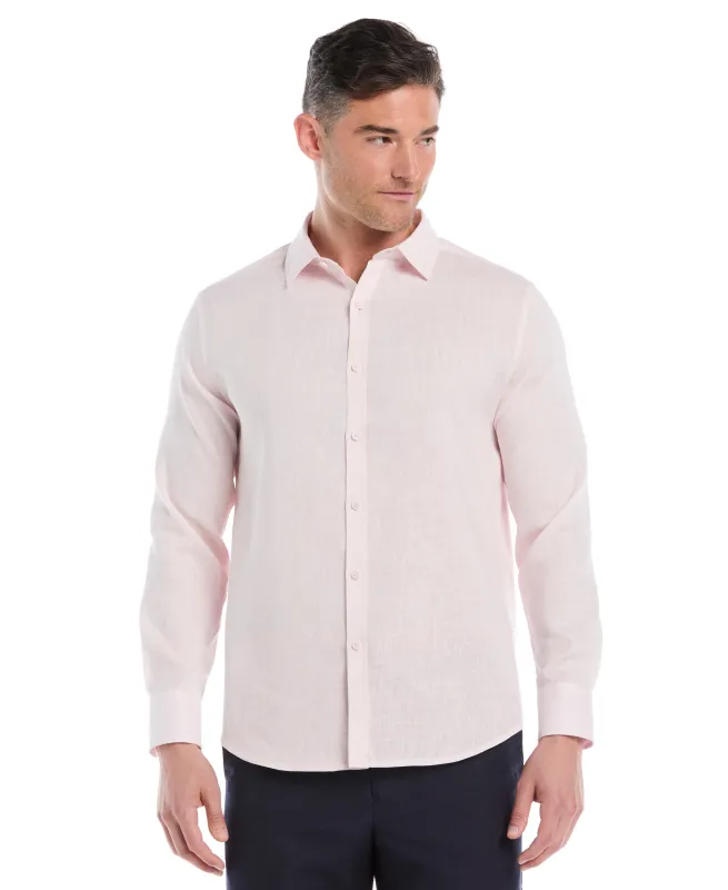 Travelselect™ Linen-Blend Long Sleeve Shirt sold by Cubavera
