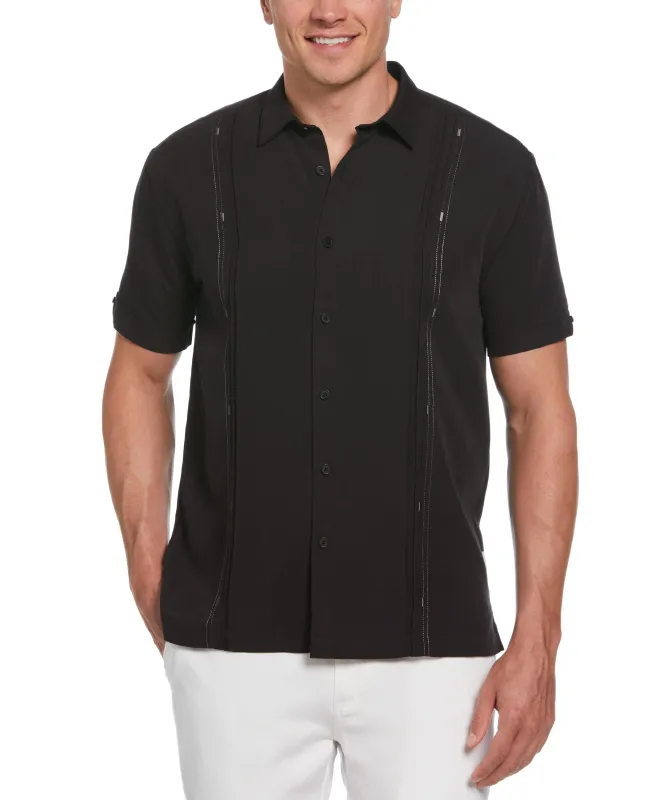 Embroidered Panel Shirt sold by Cubavera