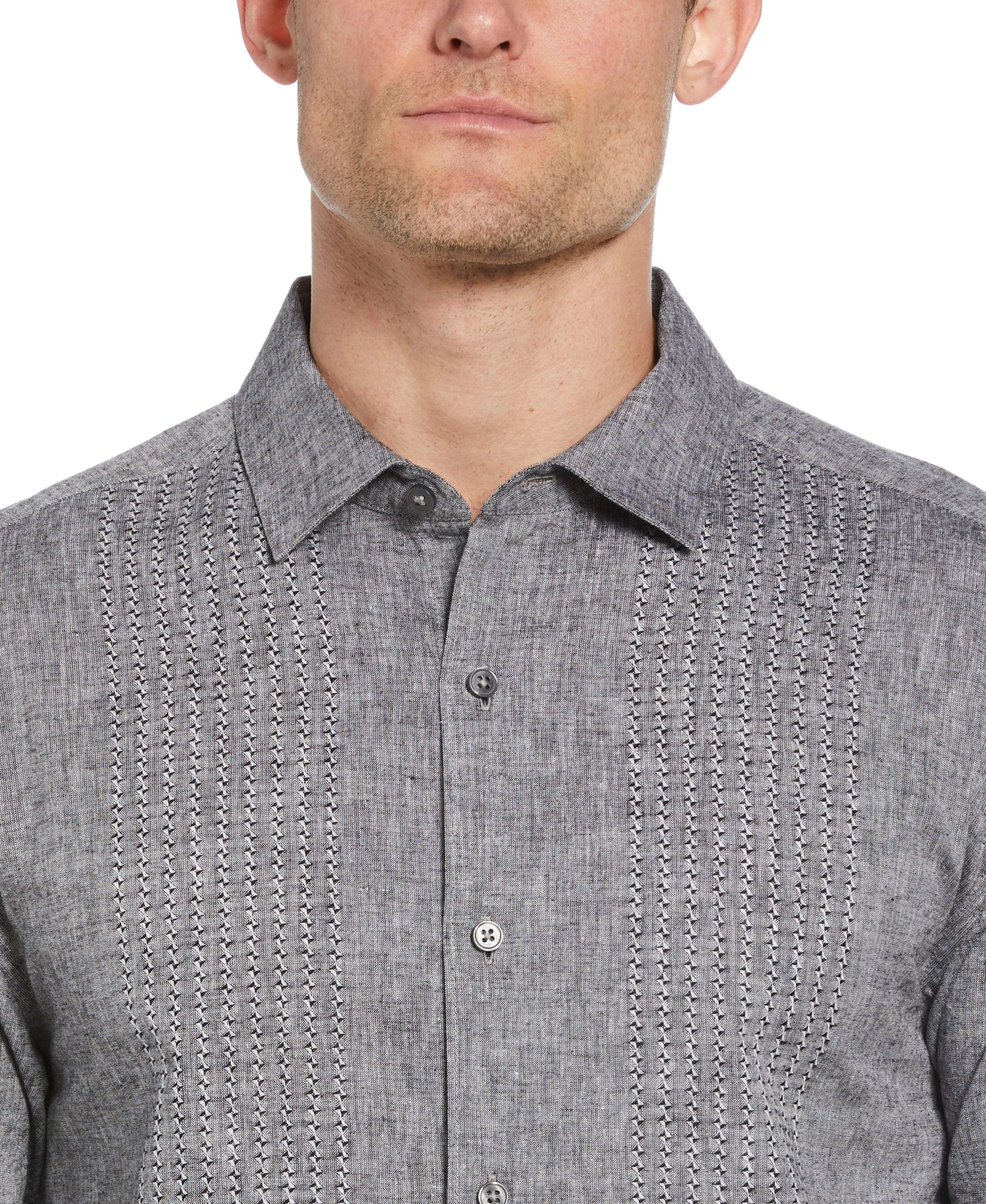 Engineered Dobby Panels Shirt sold by Cubavera product image thumbnail 4
