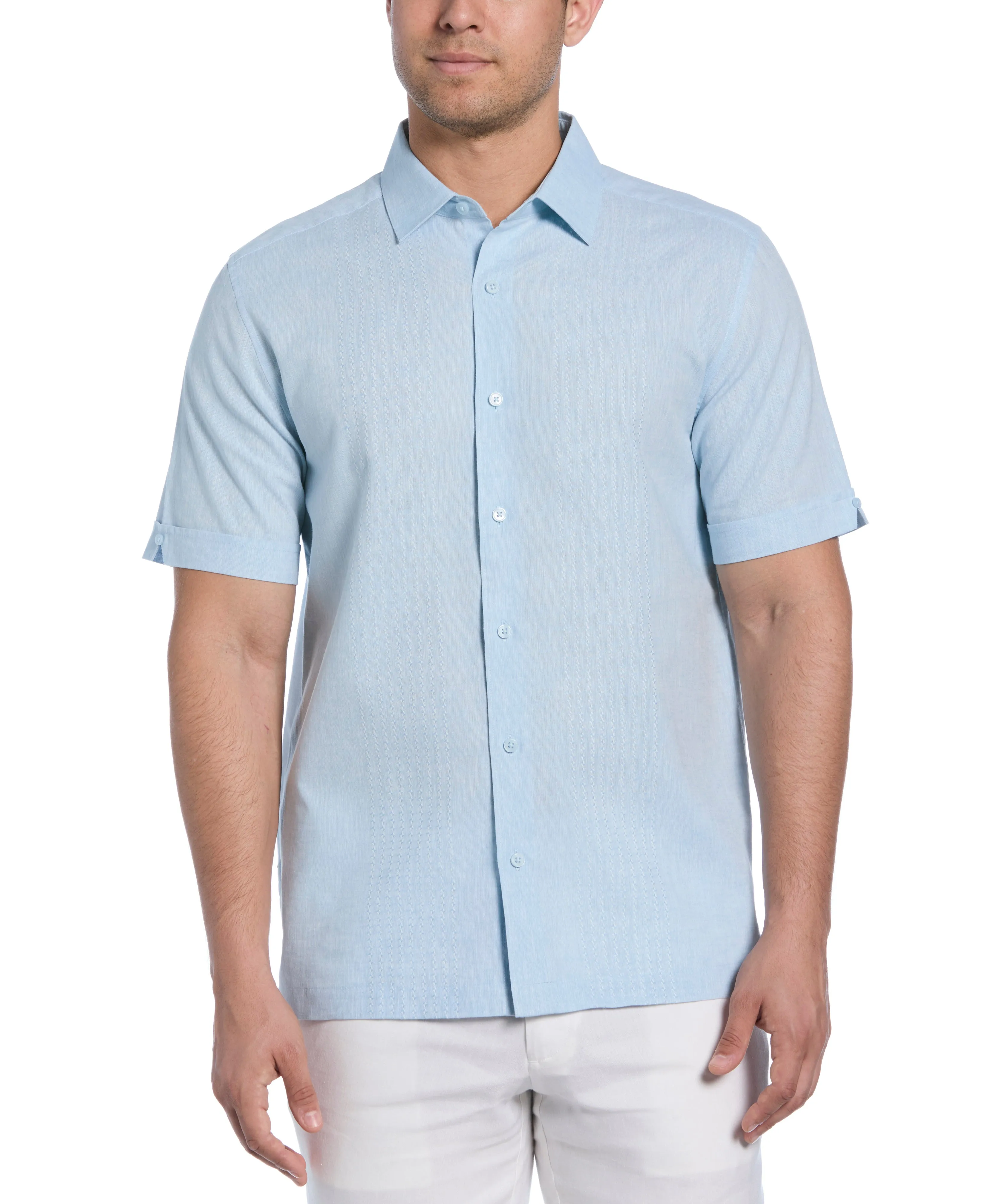 Engineered Dobby Panels Shirt sold by Cubavera product image thumbnail 5