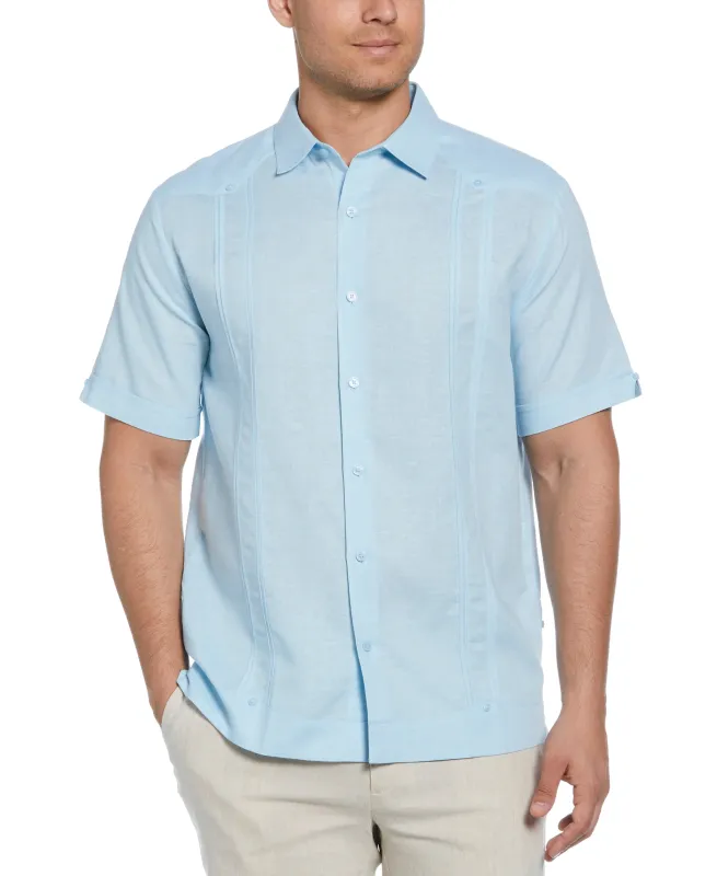 Linen Blend No-Pocket Guayabera Shirt sold by Cubavera