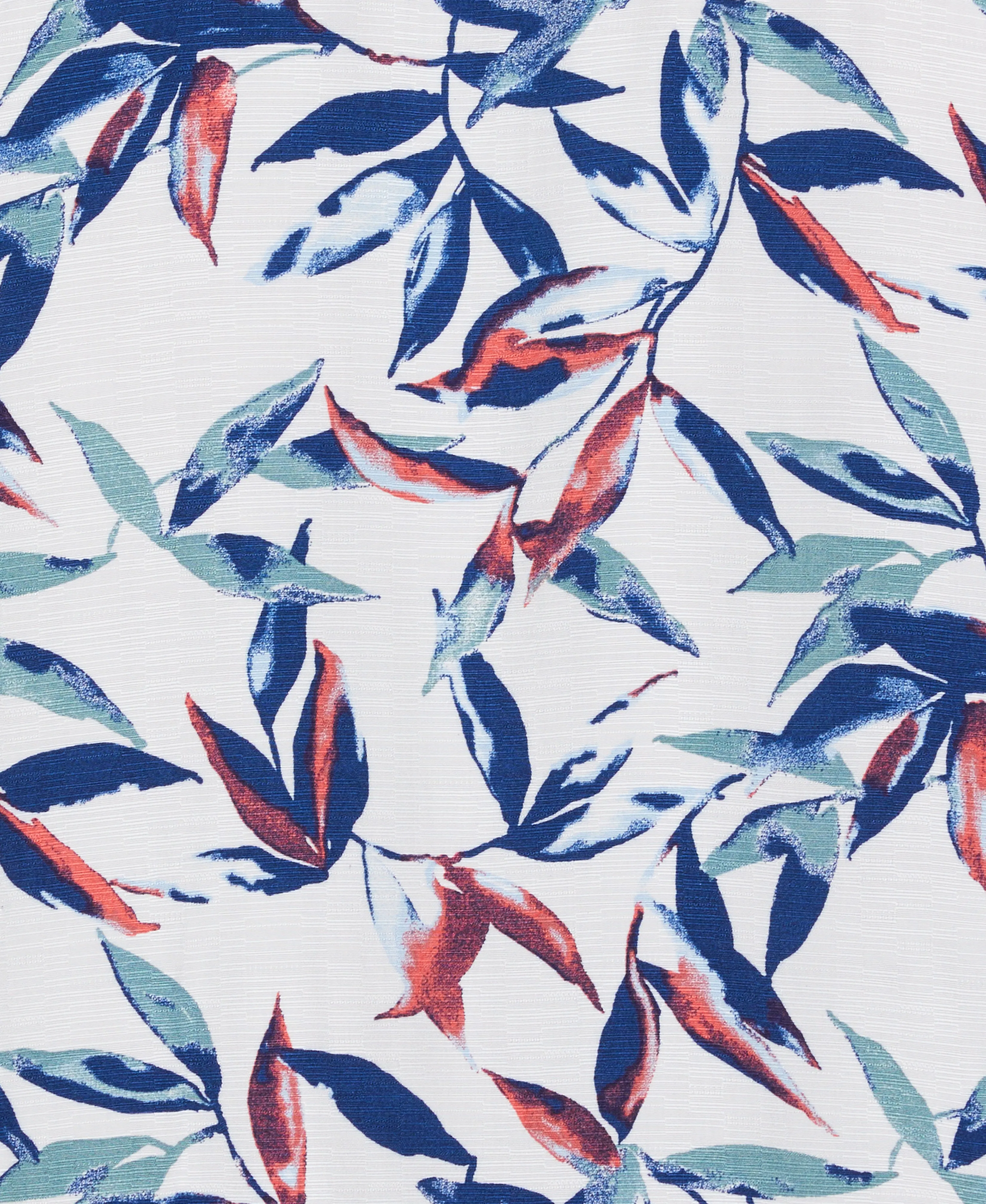 Big & Tall Watercolor Leaf Print Textured Shirt sold by Cubavera product image thumbnail 5