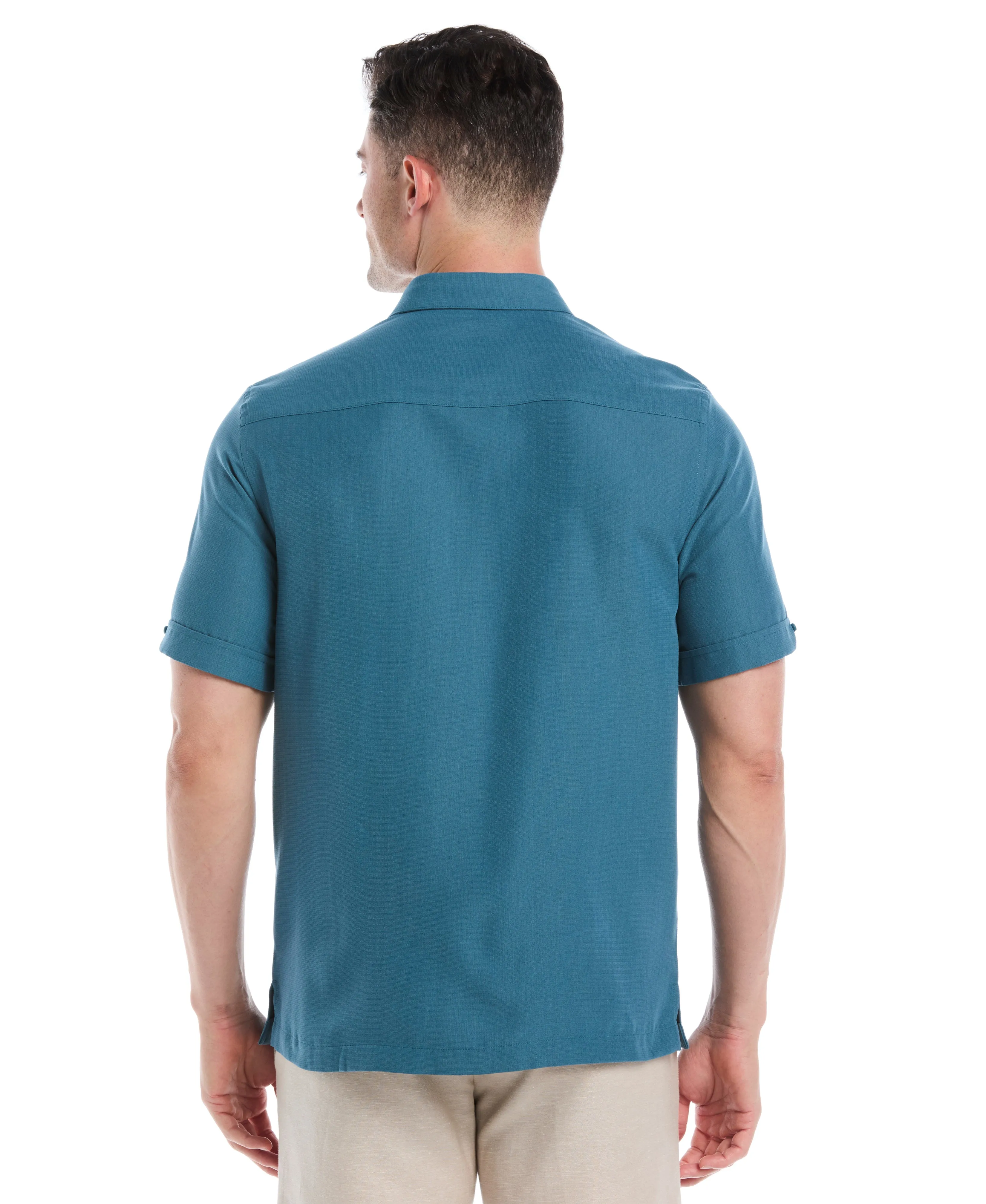 Ombre Embroidered Panel Shirt sold by Cubavera product image thumbnail 2