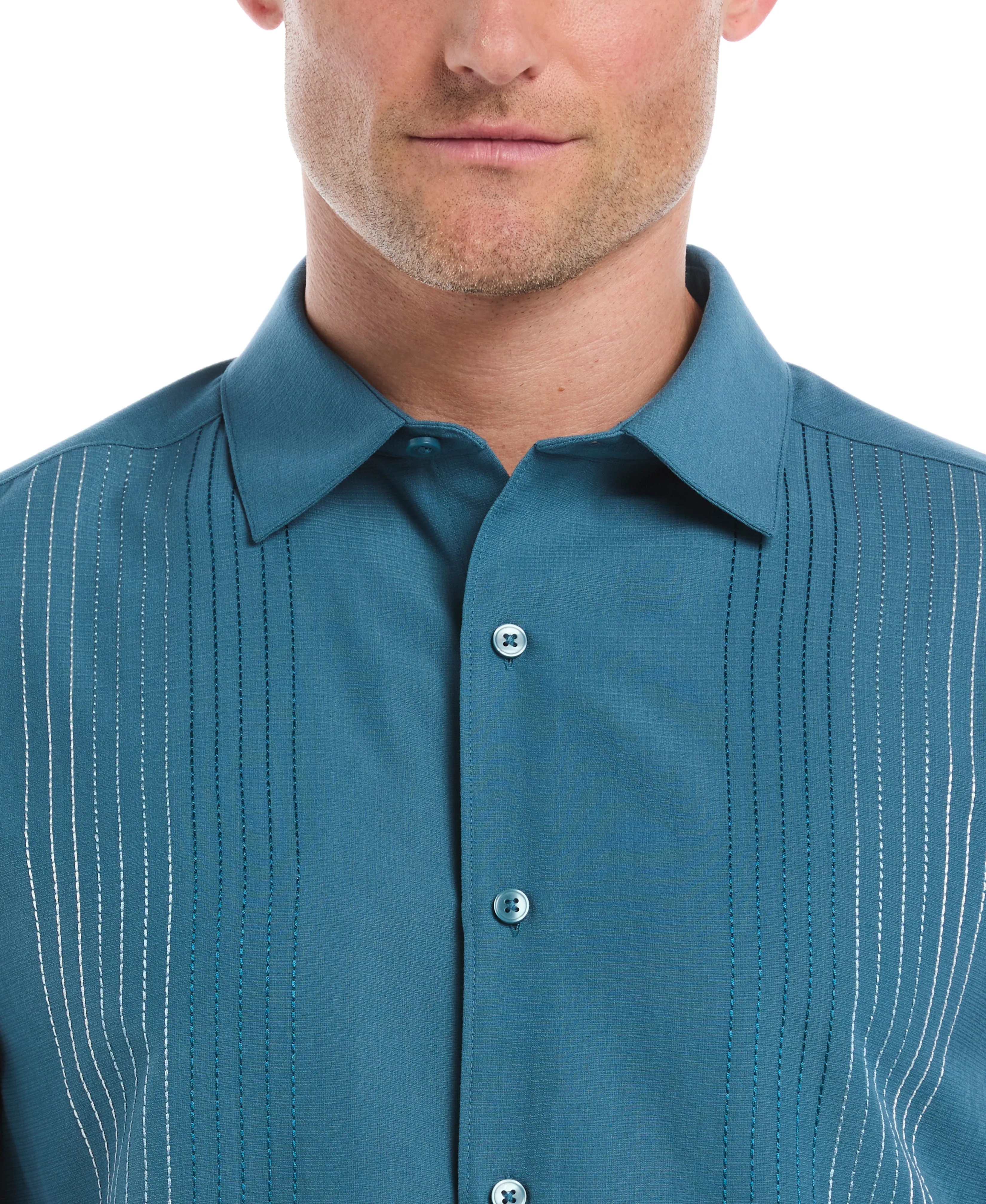 Ombre Embroidered Panel Shirt sold by Cubavera product image thumbnail 4