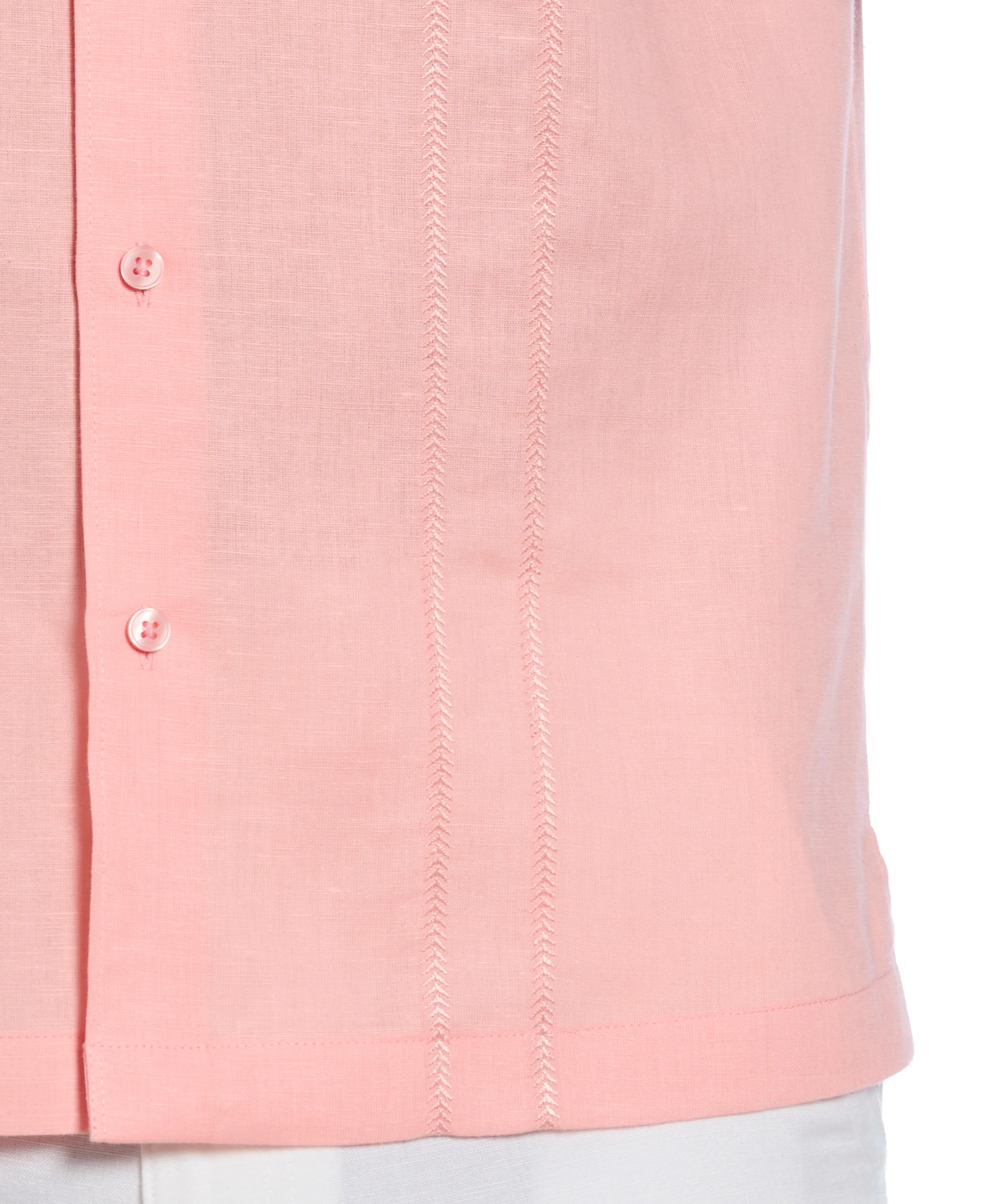 Linen Blend Embroidered Panel Shirt sold by Cubavera product image thumbnail 3