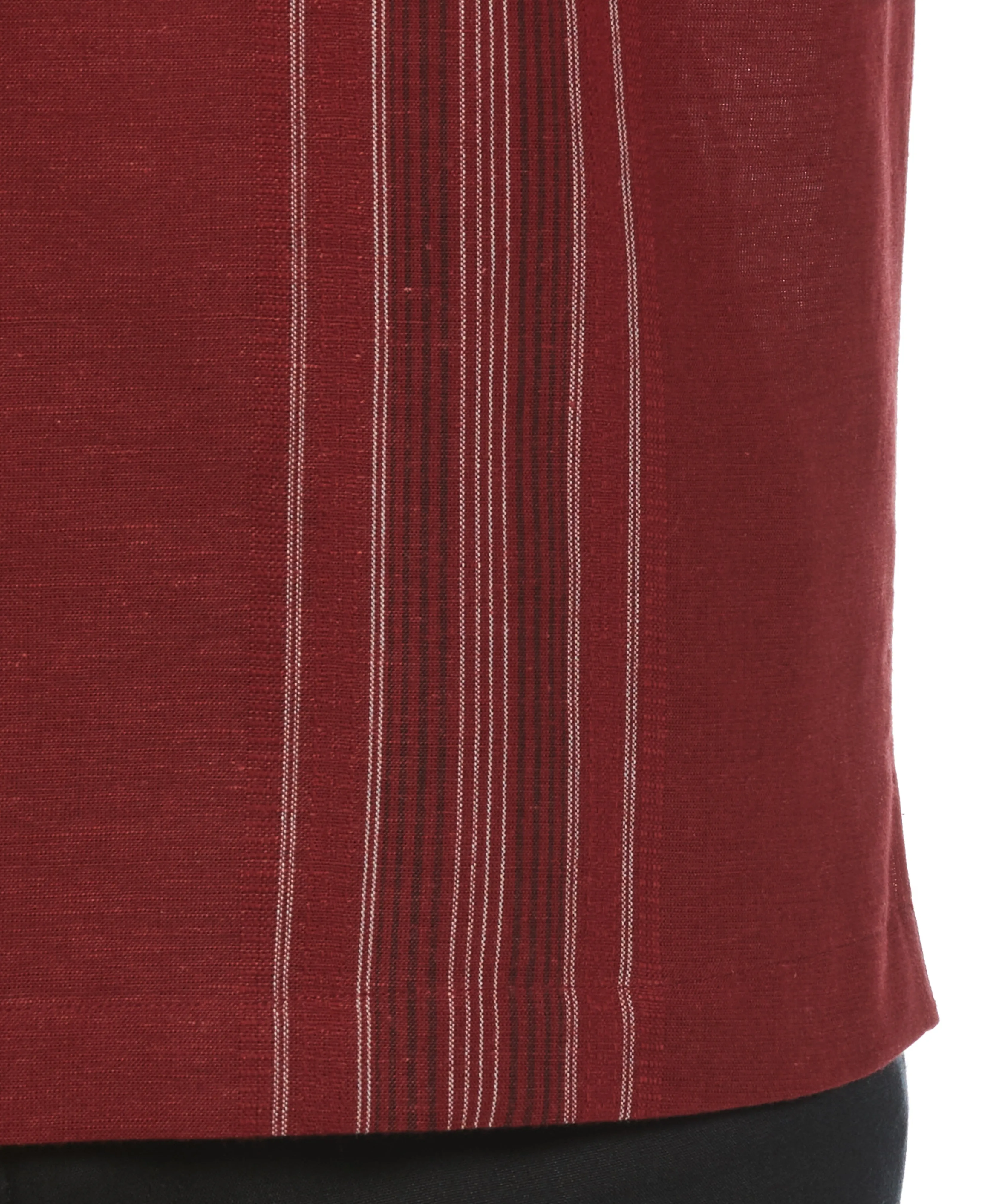 Linen Blend Yarn Dyed Panel Shirt sold by Cubavera product image thumbnail 3