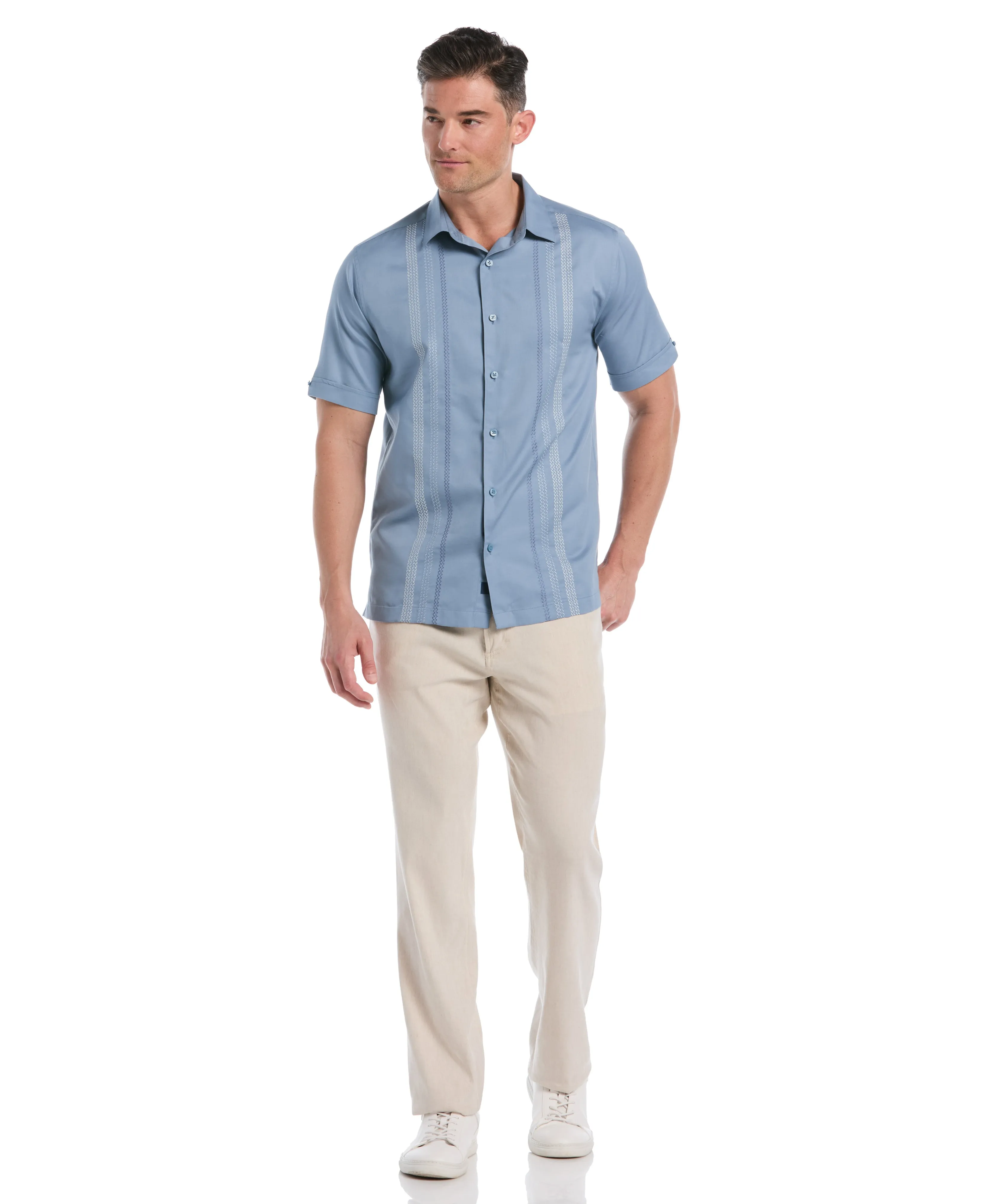 Ombre Embroidery Panel Shirt sold by Cubavera product image thumbnail 4