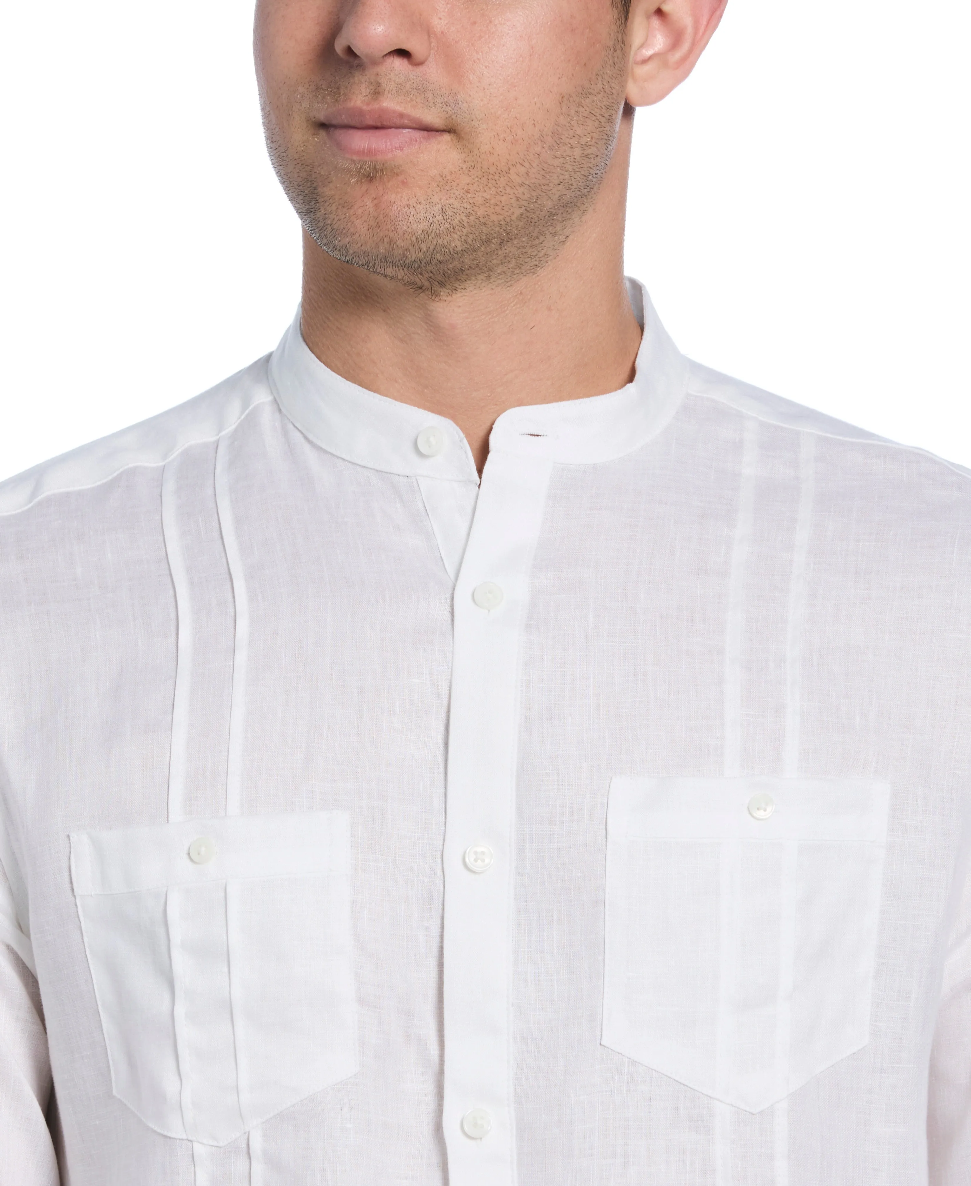 Two-Pocket Pintuck Popover Shirt sold by Cubavera product image thumbnail 4