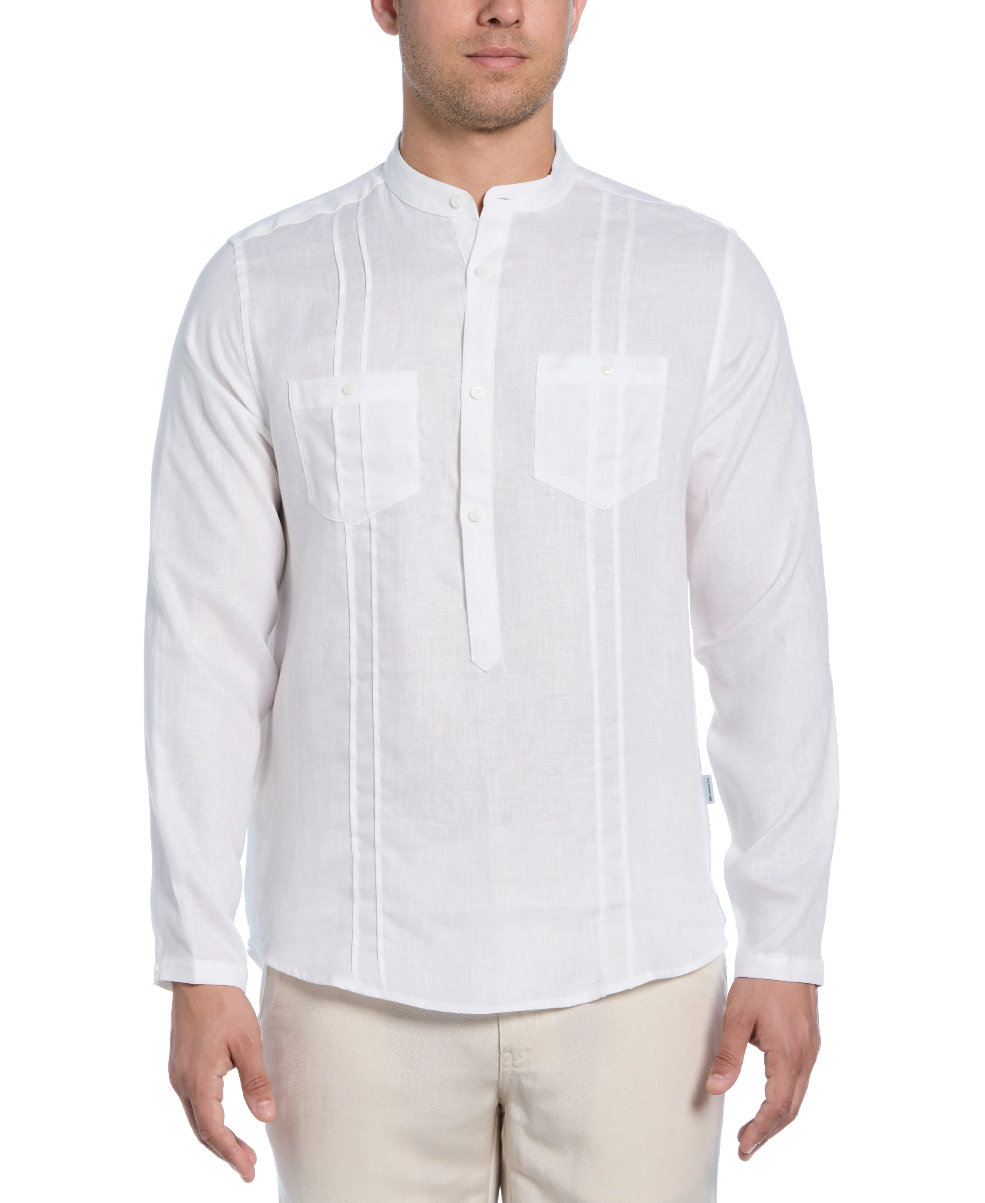 Two-Pocket Pintuck Popover Shirt sold by Cubavera