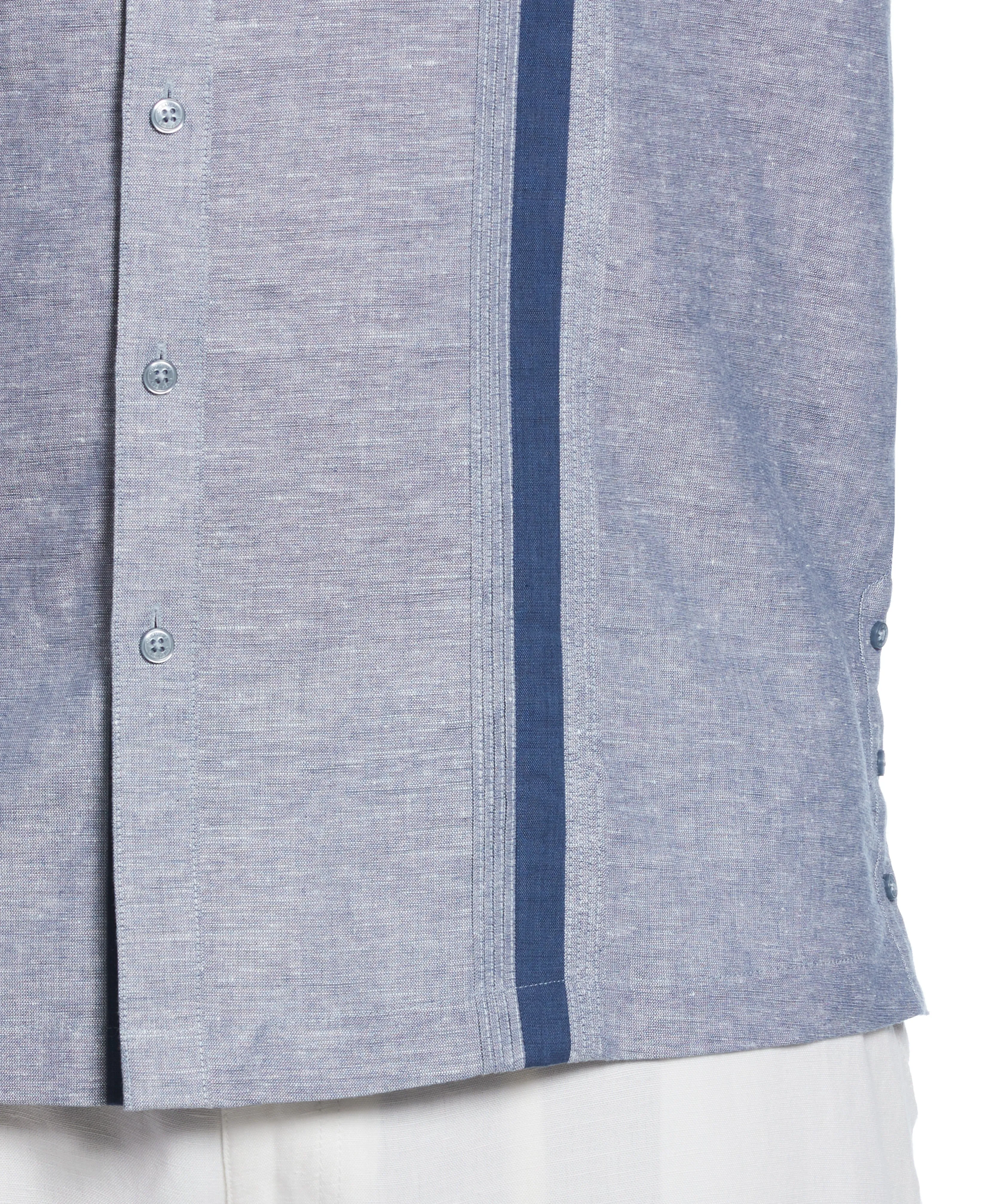 Big & Tall Linen Blend Cross Dye Guayabera Shirt sold by Cubavera product image thumbnail 3