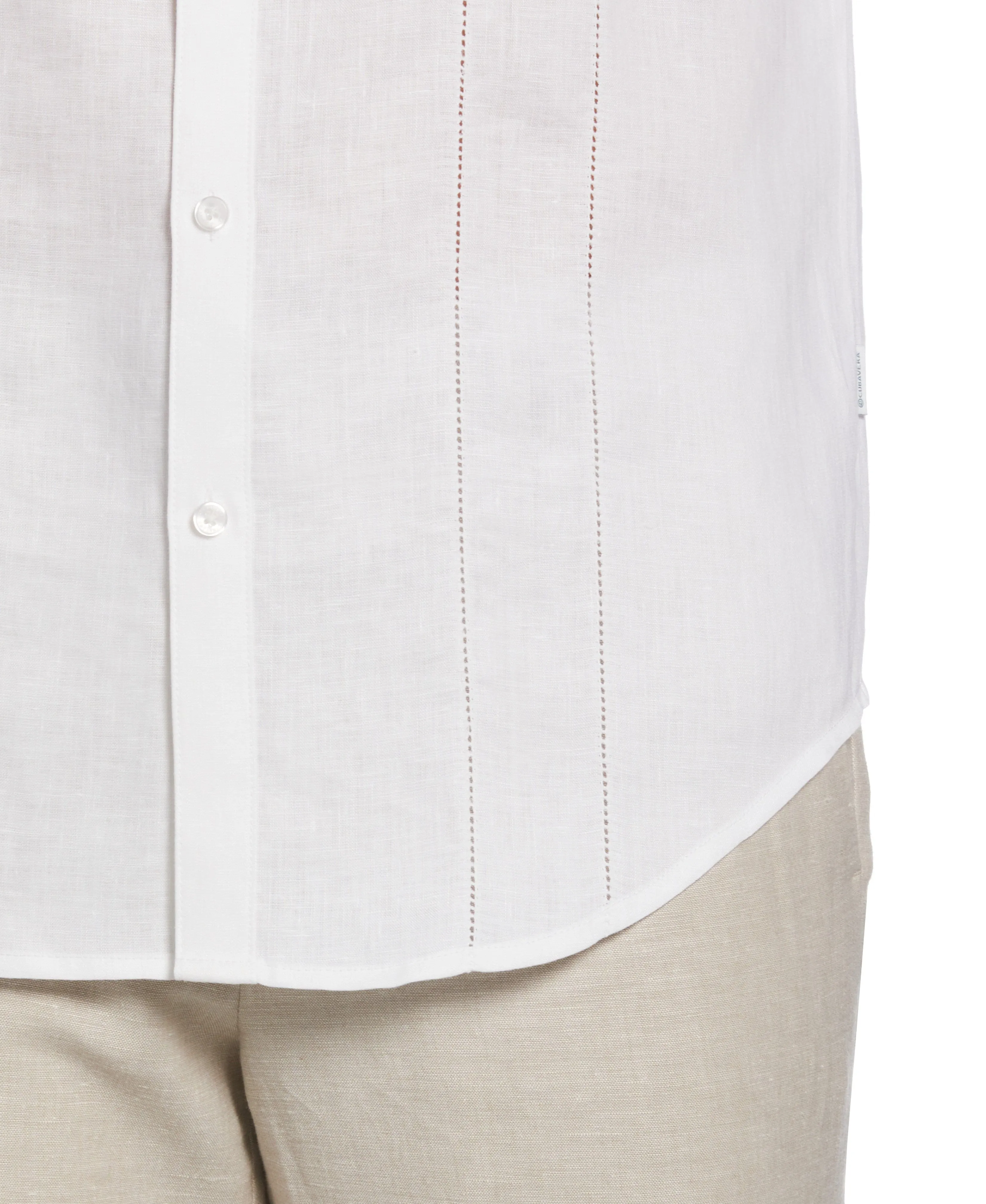 100% Linen Long Sleeve Panel With Embroidery Shirt sold by Cubavera product image thumbnail 3