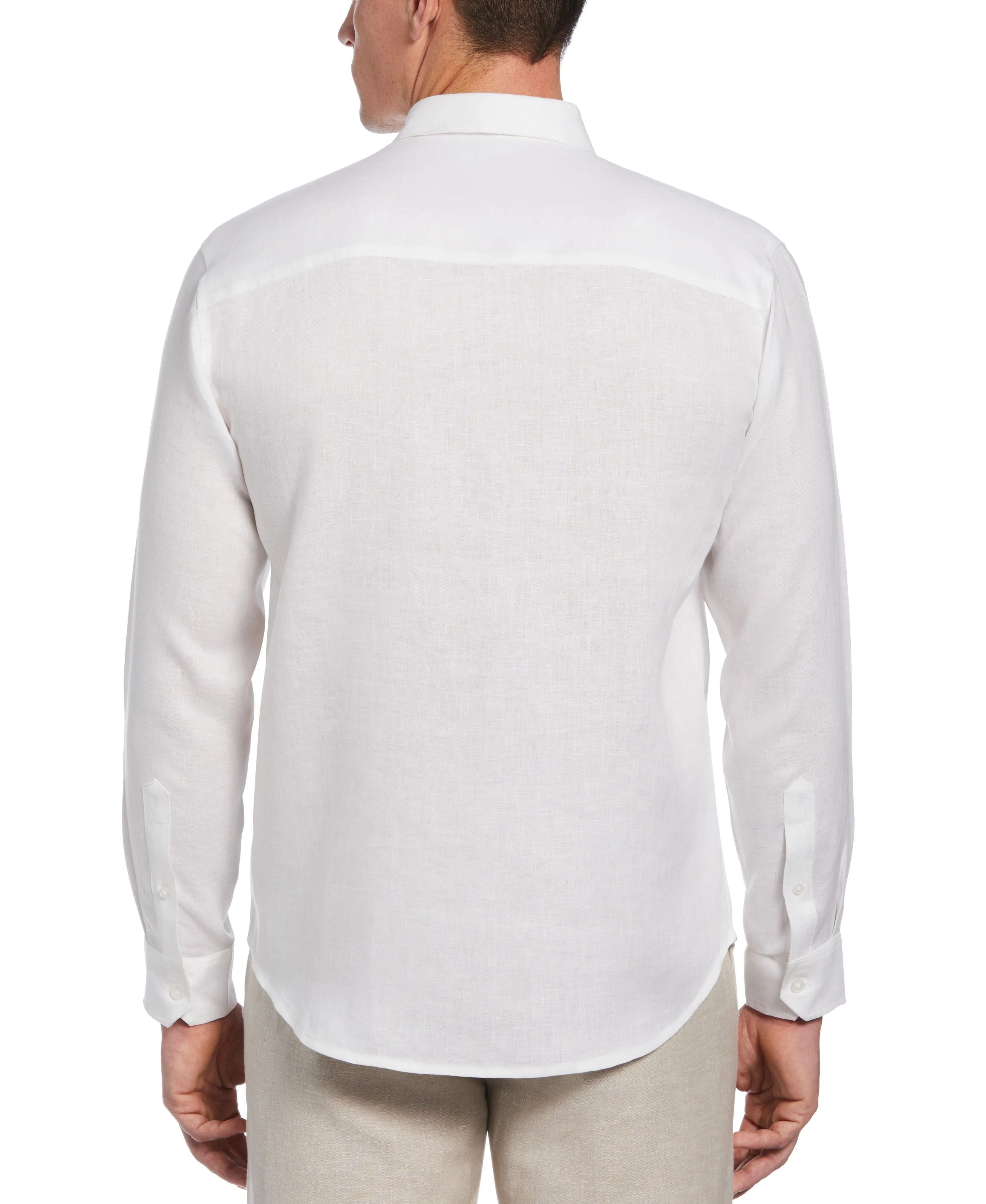 100% Linen Long Sleeve Panel With Embroidery Shirt sold by Cubavera product image thumbnail 2