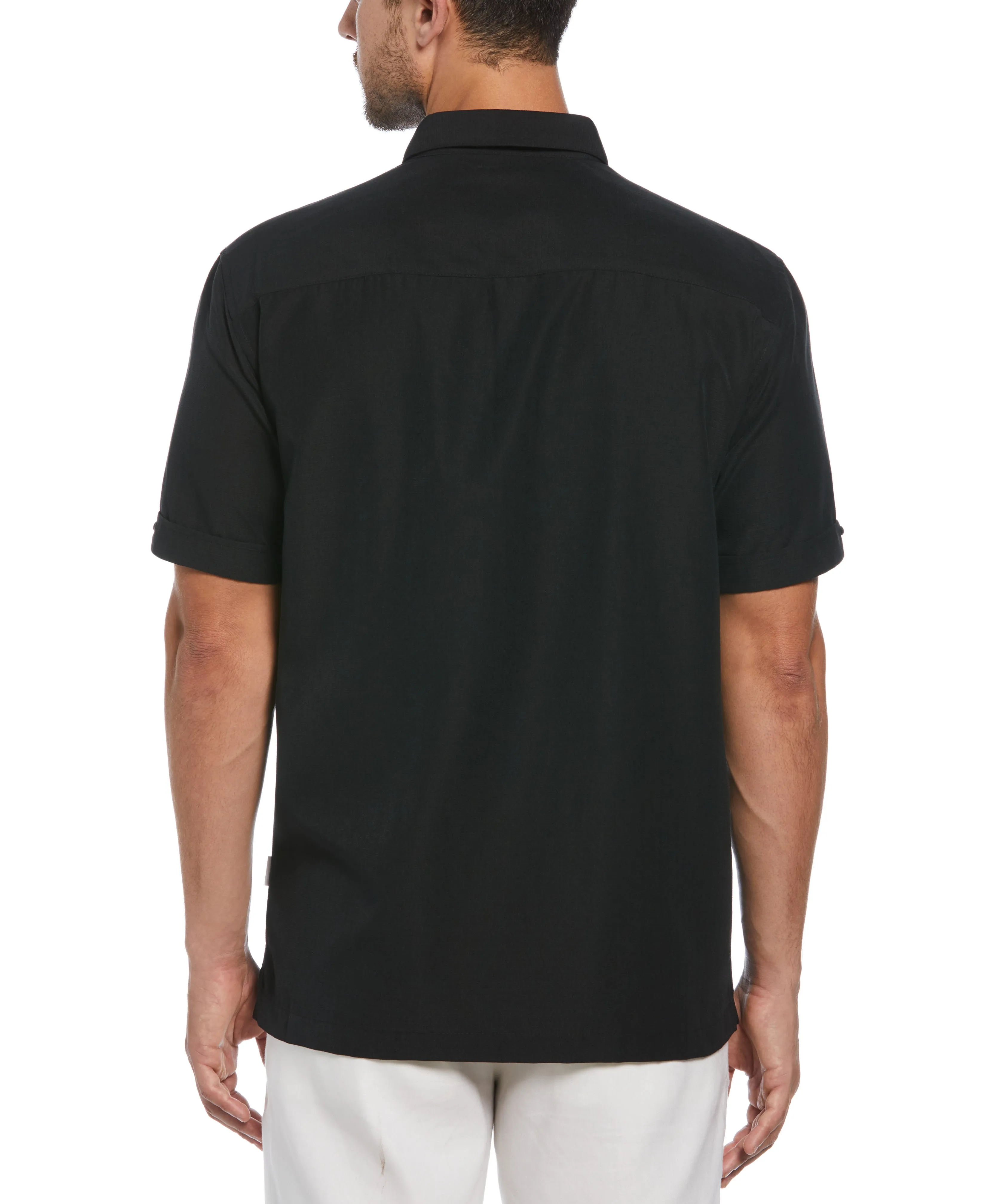 Big & Tall Ombre Embroidered Panel Shirt sold by Cubavera product image thumbnail 2