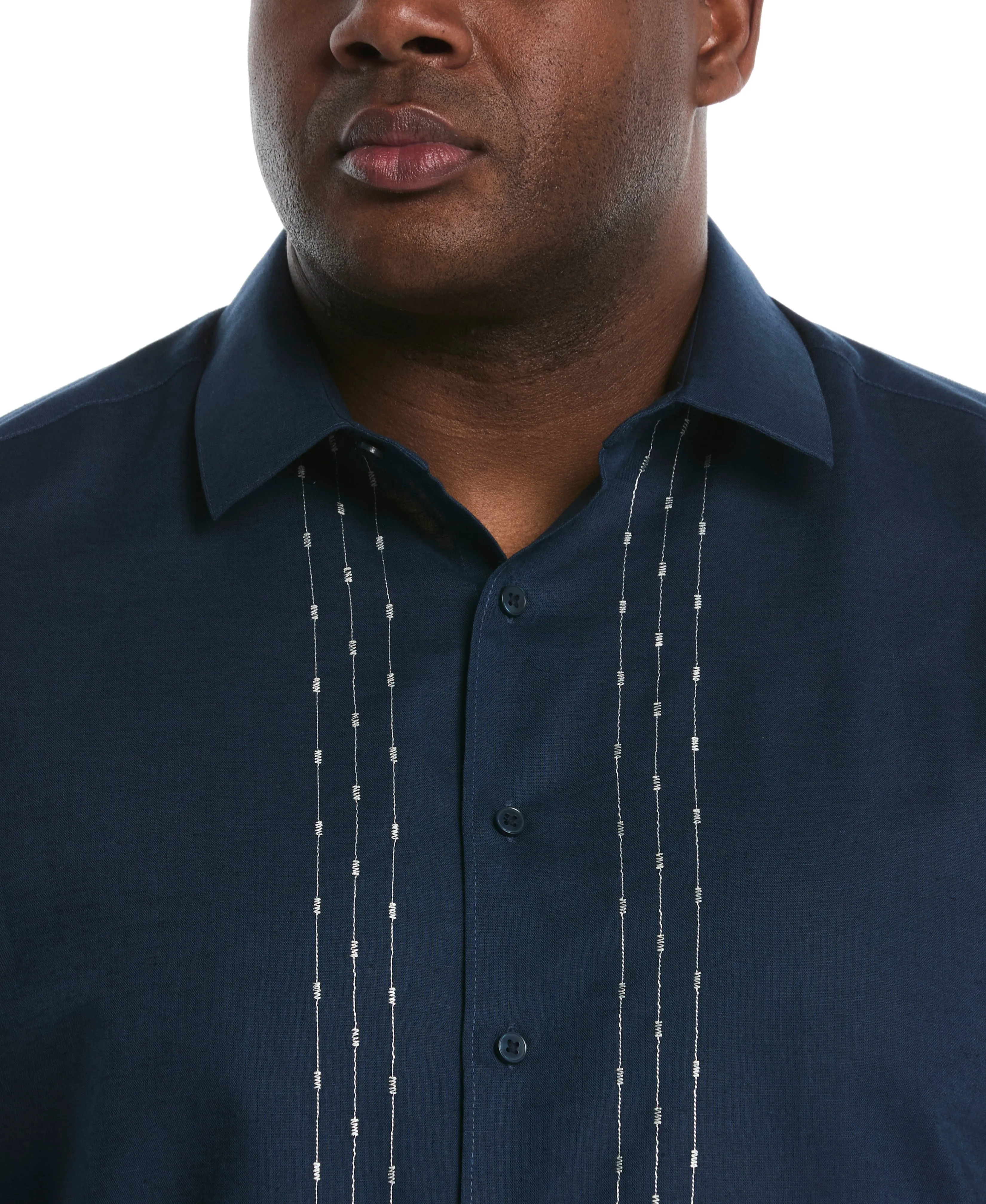 Big & Tall L-Shape Embroidery Shirt sold by Cubavera product image thumbnail 4