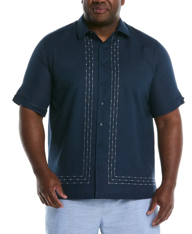 Big & Tall L-Shape Embroidery Shirt sold by Cubavera
