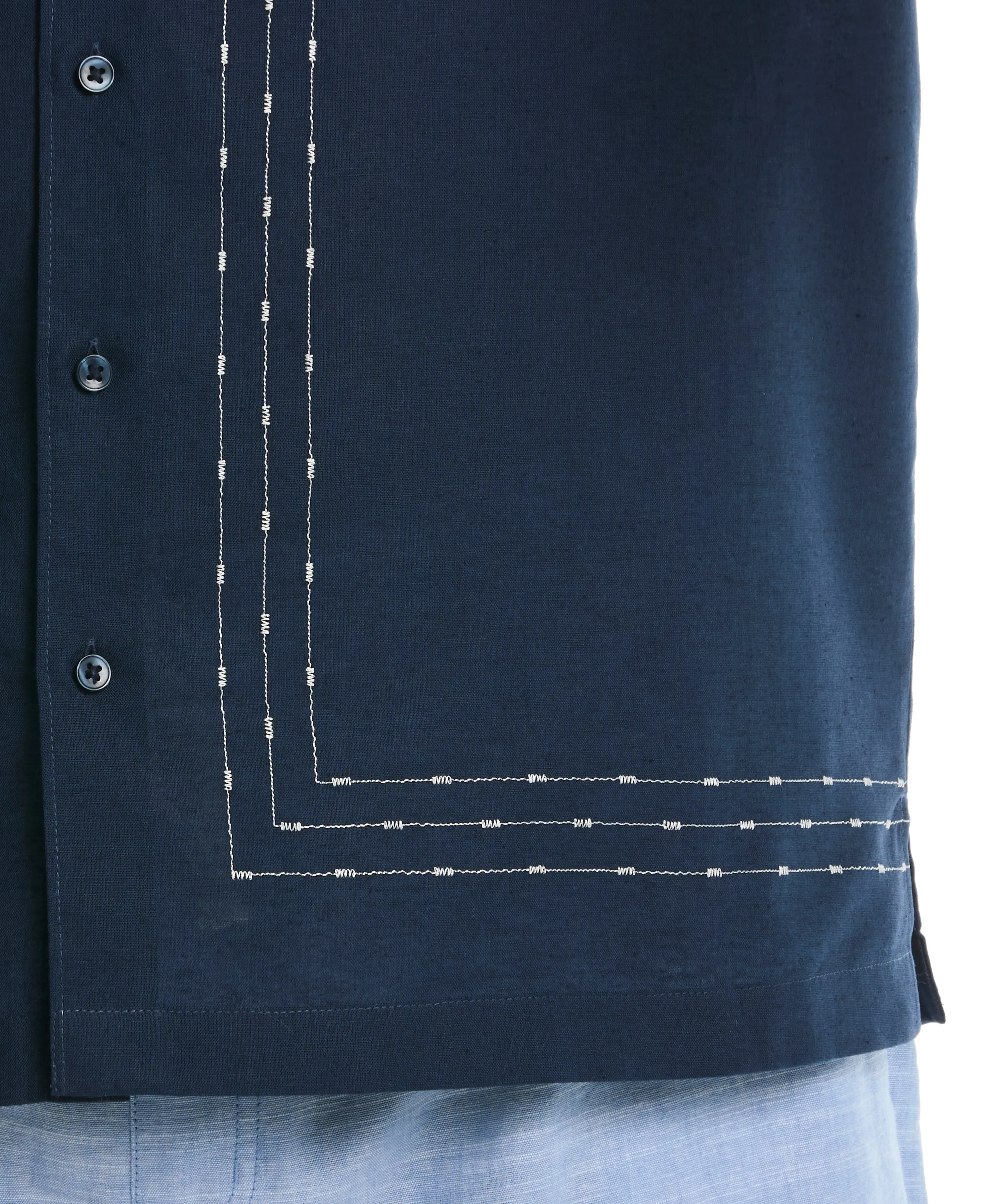 Big & Tall L-Shape Embroidery Shirt sold by Cubavera product image thumbnail 3