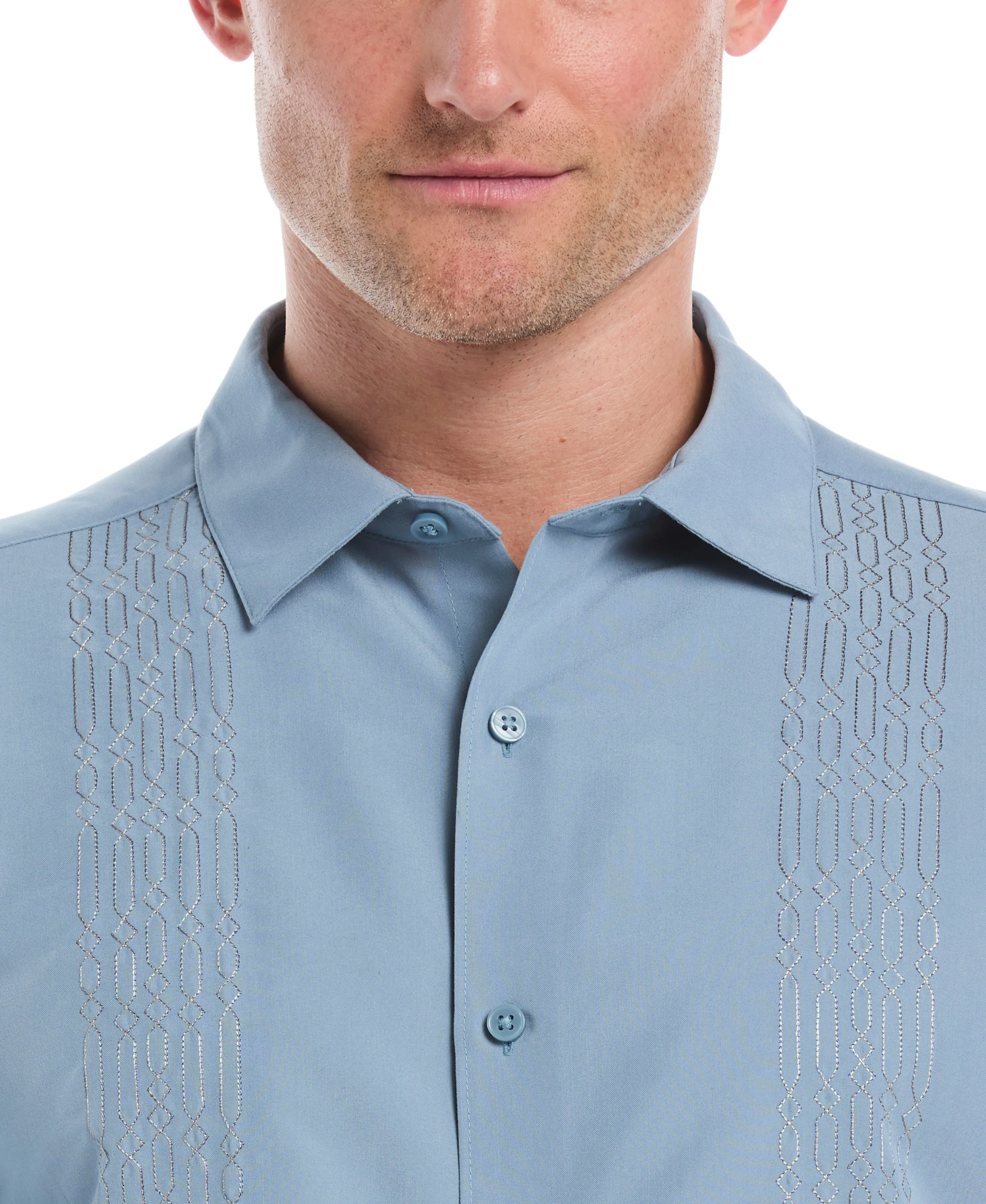 Geo Embroidery Shirt sold by Cubavera product image thumbnail 5