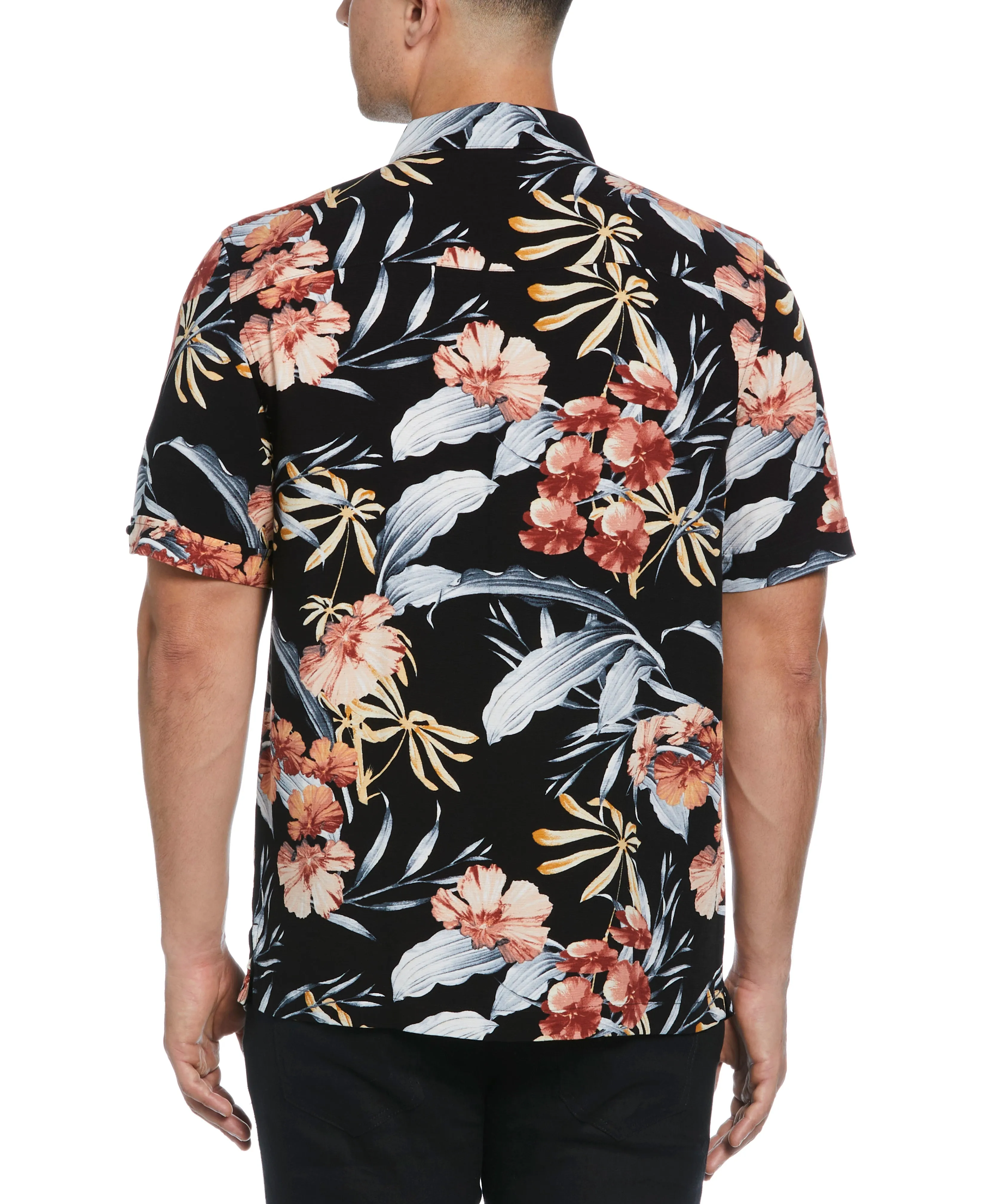 Tropical Floral Print Shirt sold by Cubavera product image thumbnail 2