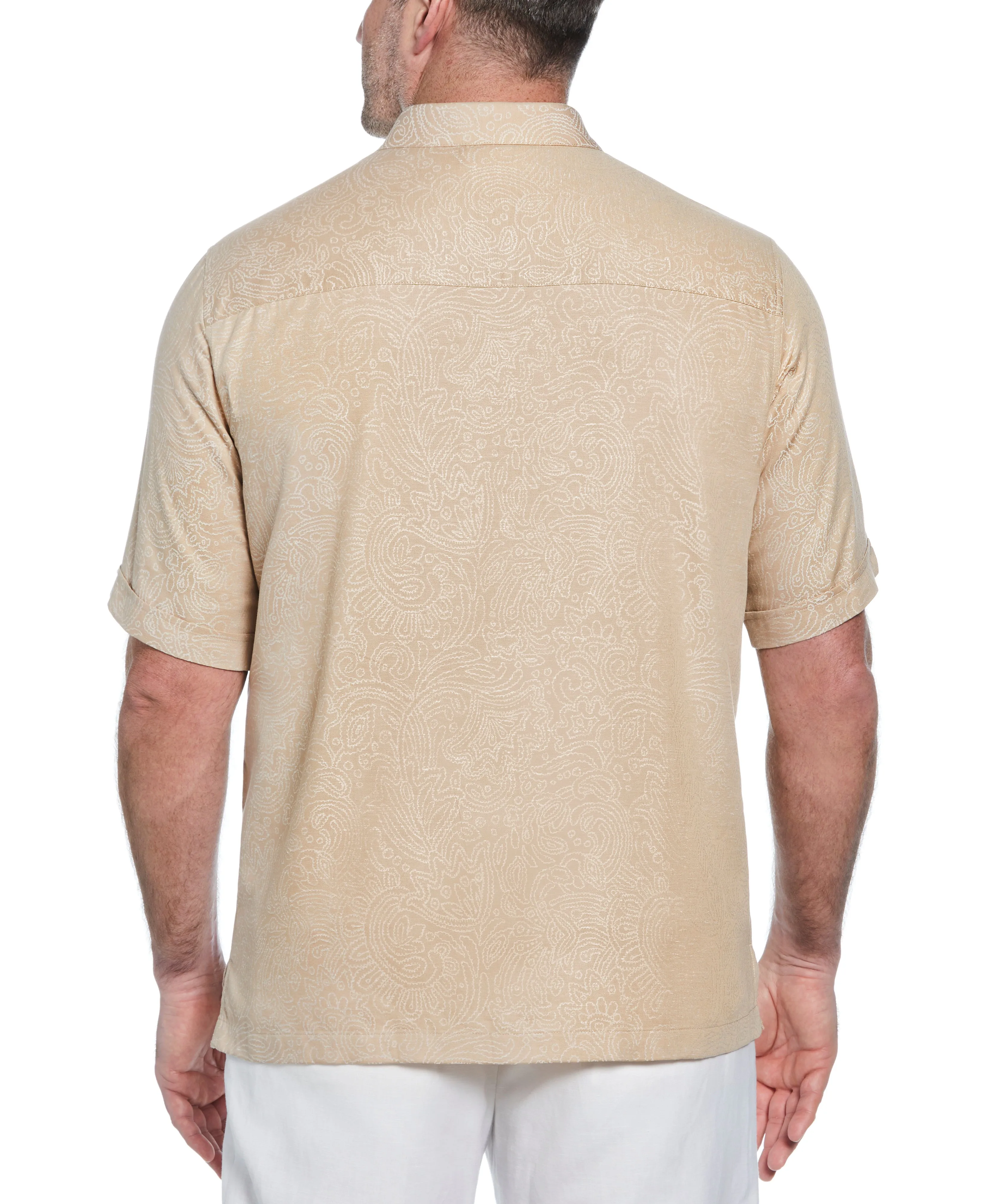 Big & Tall Floral Paisley Shirt sold by Cubavera product image thumbnail 2