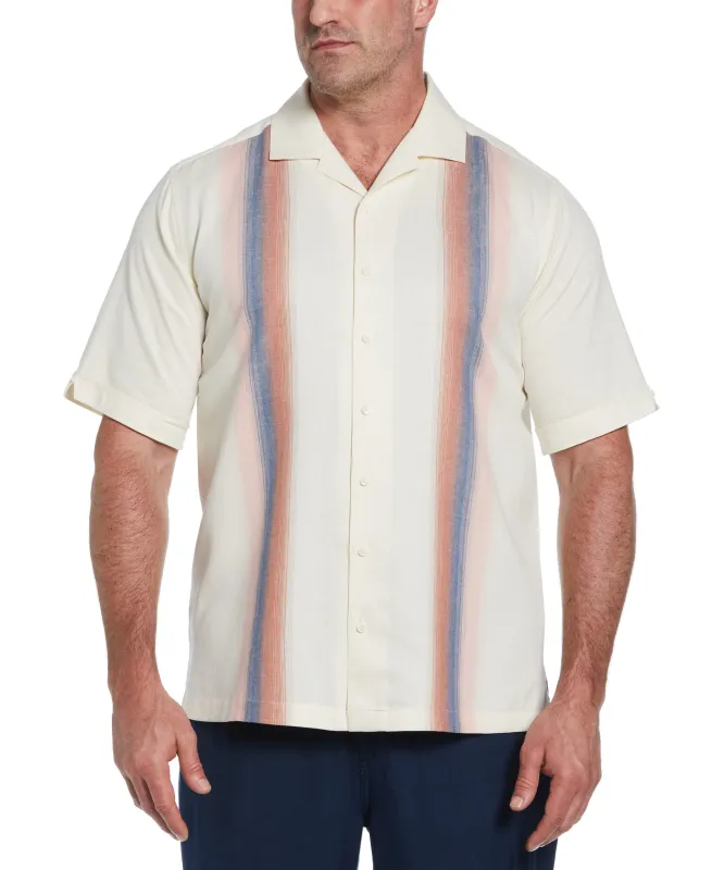 Big & Tall Gradient Panel Print Shirt sold by Cubavera