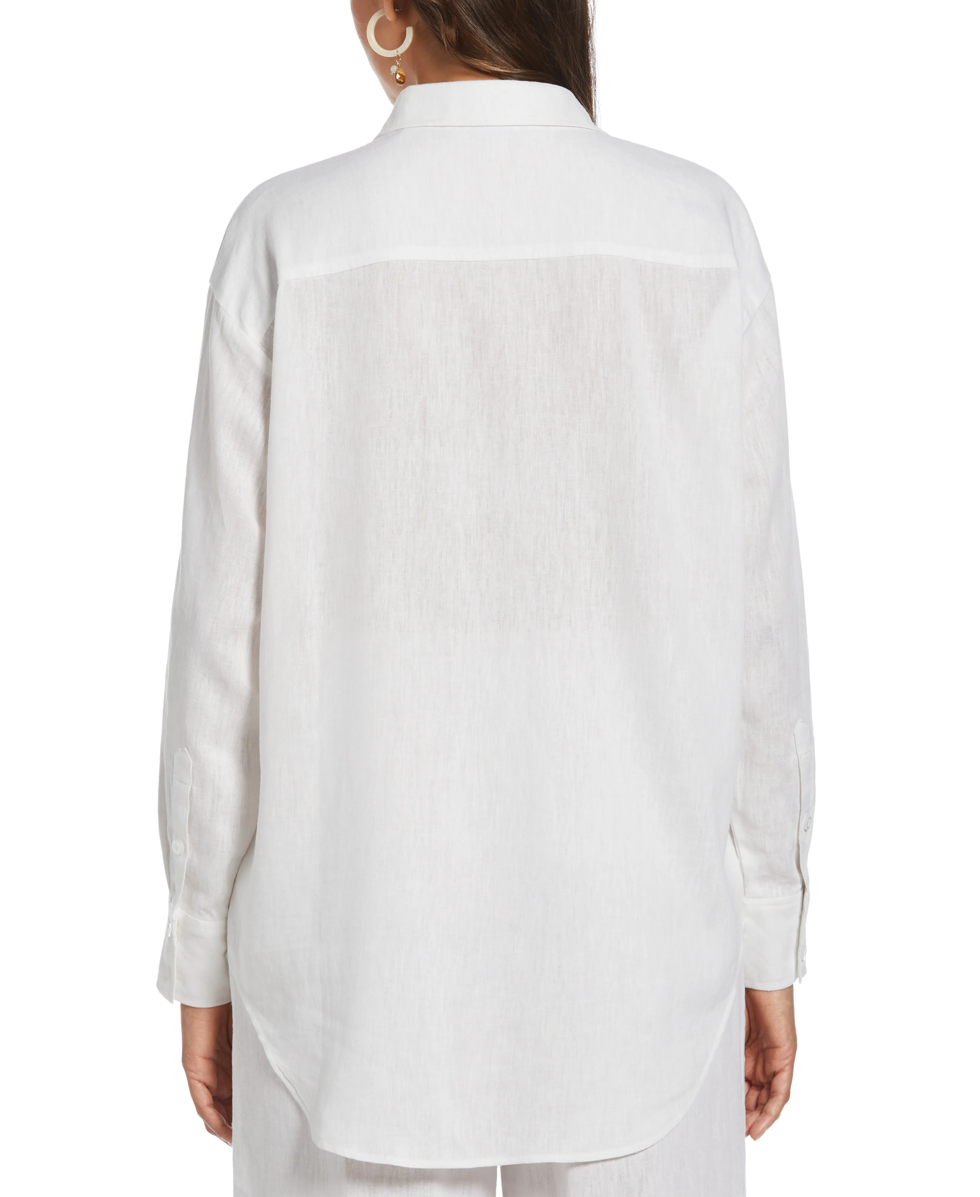 Solid Linen-Blend Blouse sold by Cubavera product image thumbnail 2