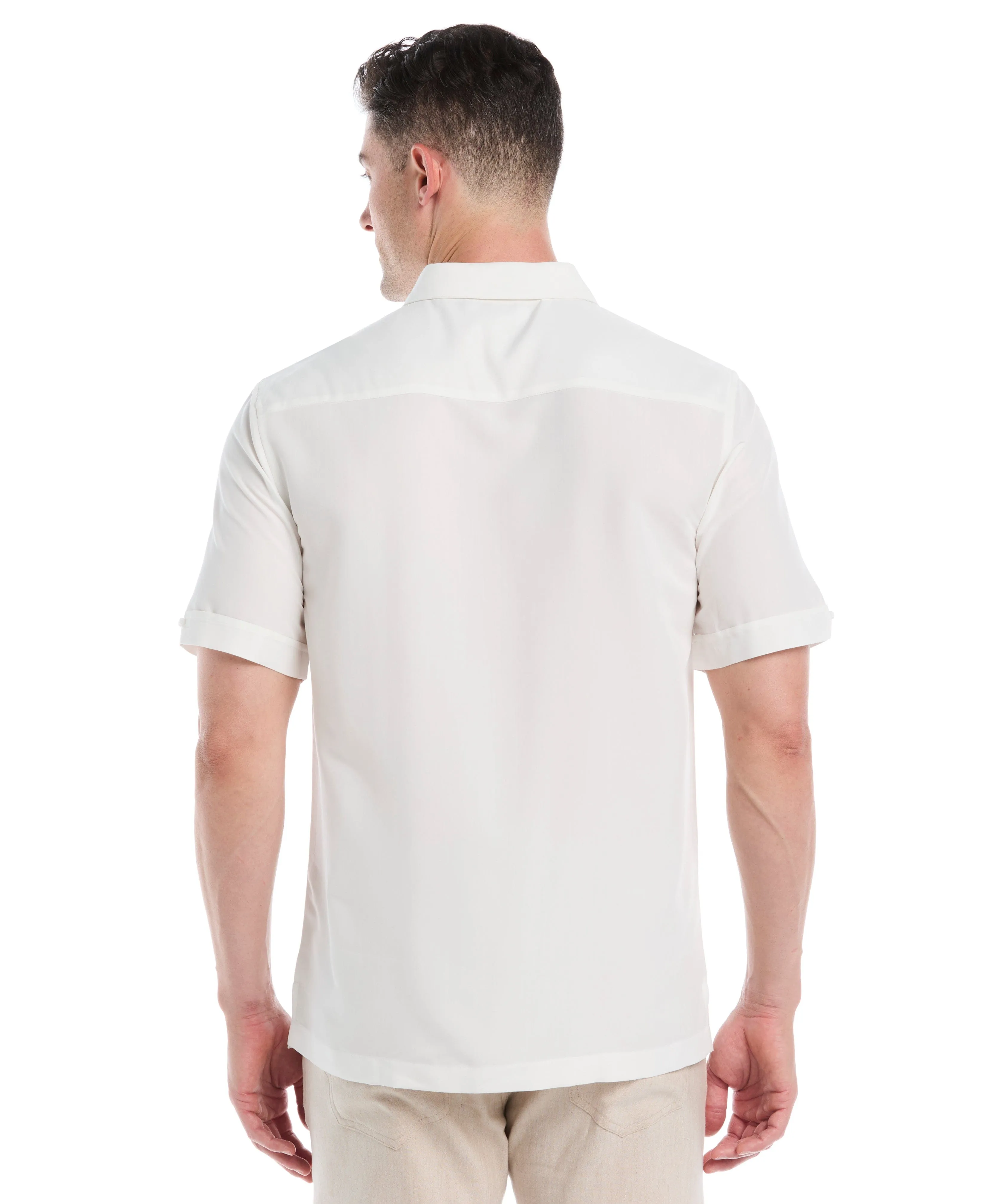 Embroidered Panel Shirt sold by Cubavera product image thumbnail 2