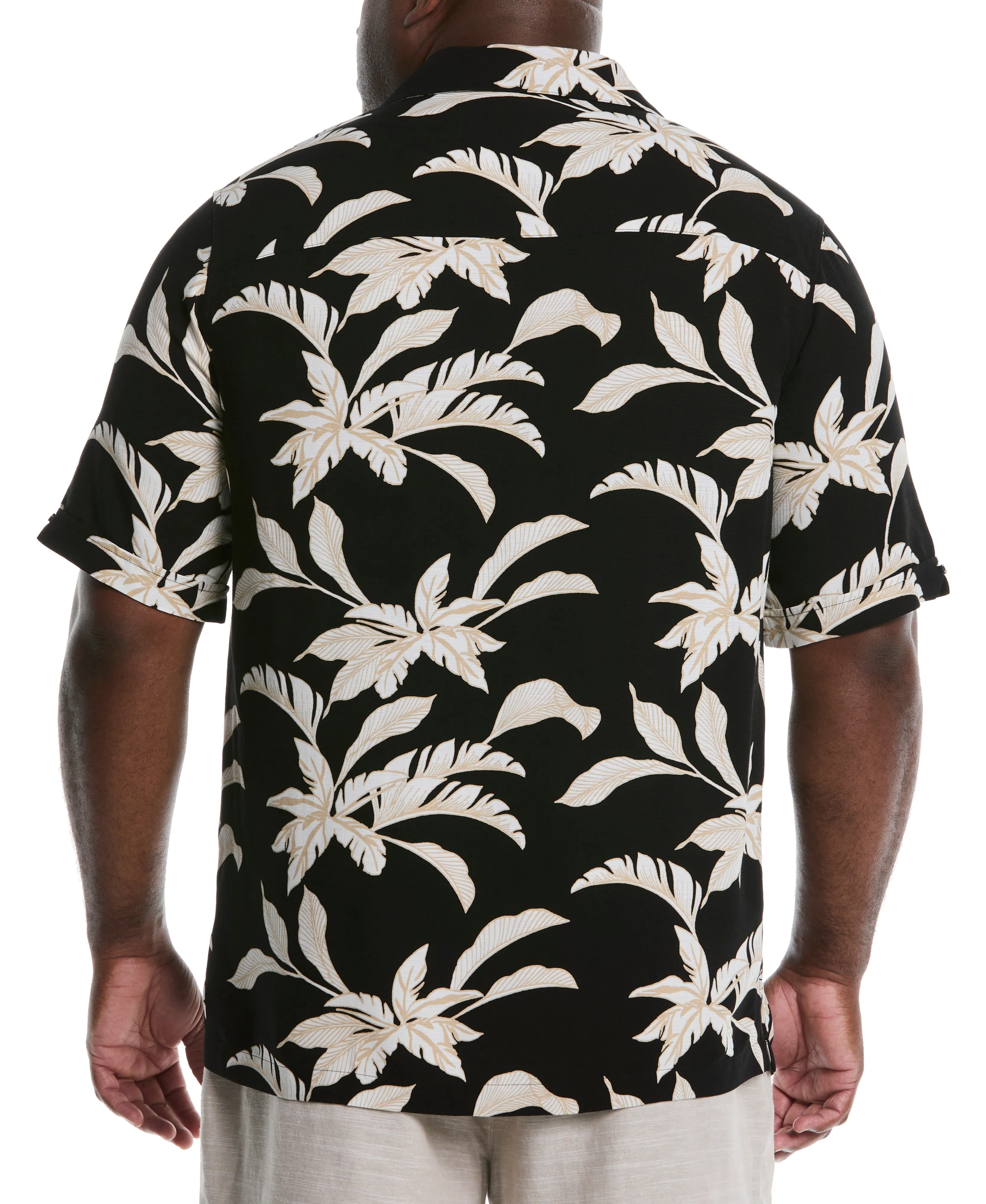 Big & Tall All-Over Tropical Print Shirt sold by Cubavera product image thumbnail 2