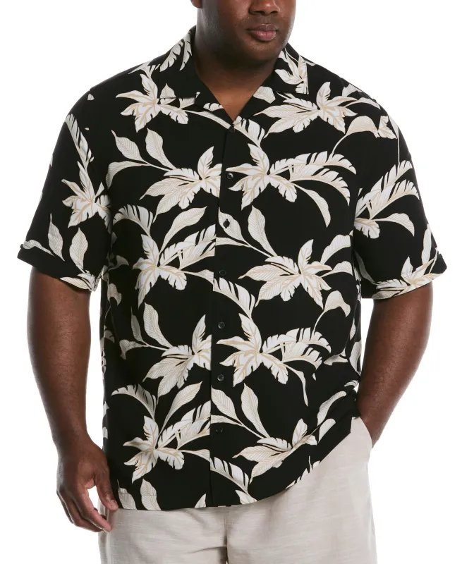 Big & Tall All-Over Tropical Print Shirt sold by Cubavera