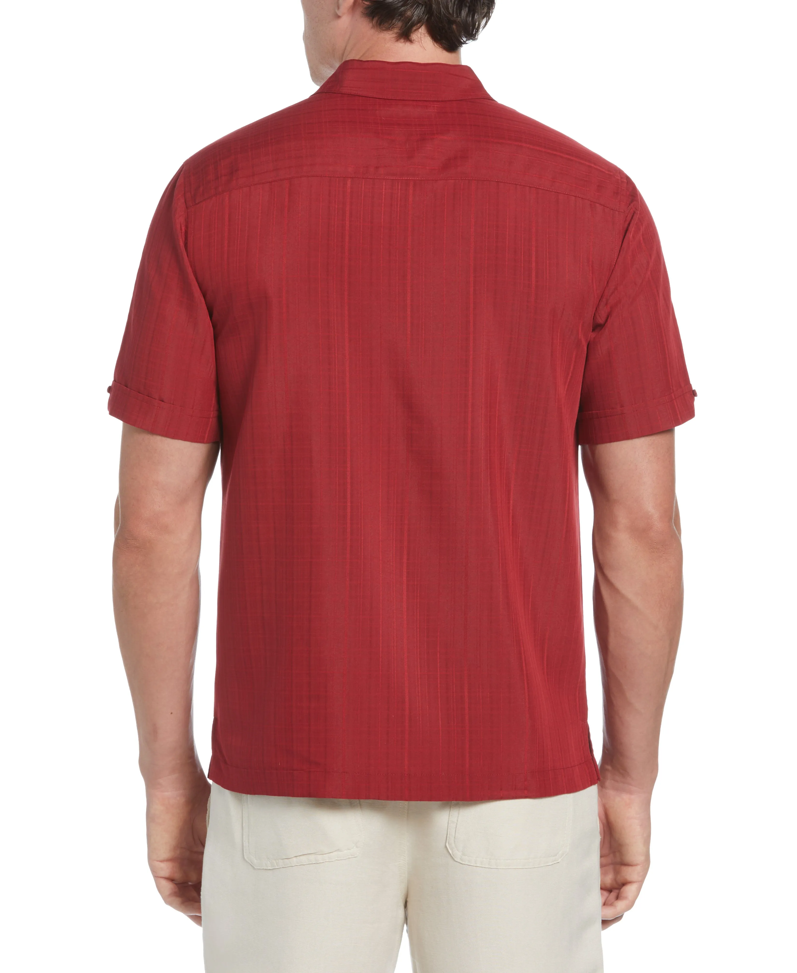 Classic Textured One Pocket Shirt sold by Cubavera product image thumbnail 2
