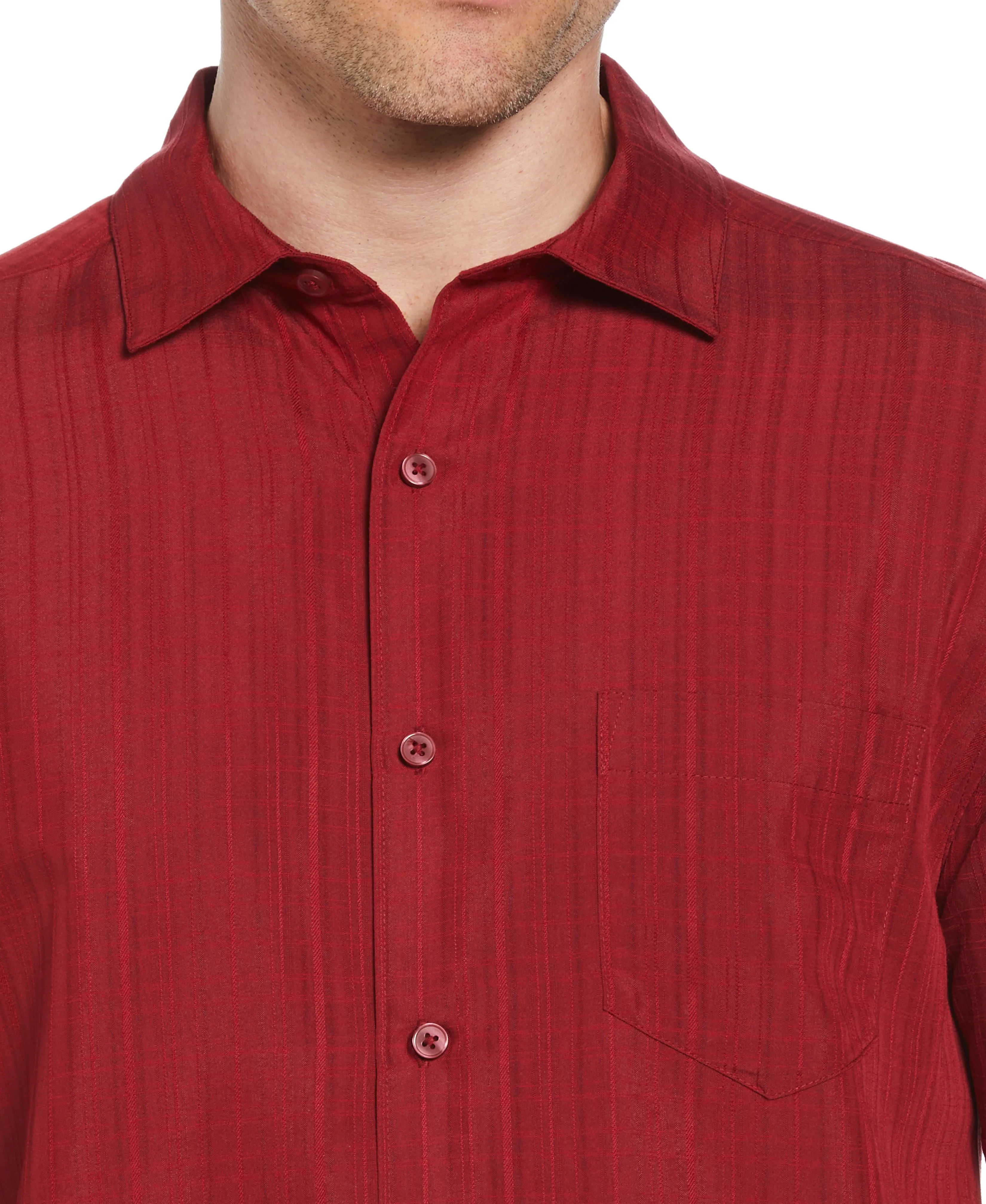 Classic Textured One Pocket Shirt sold by Cubavera product image thumbnail 4