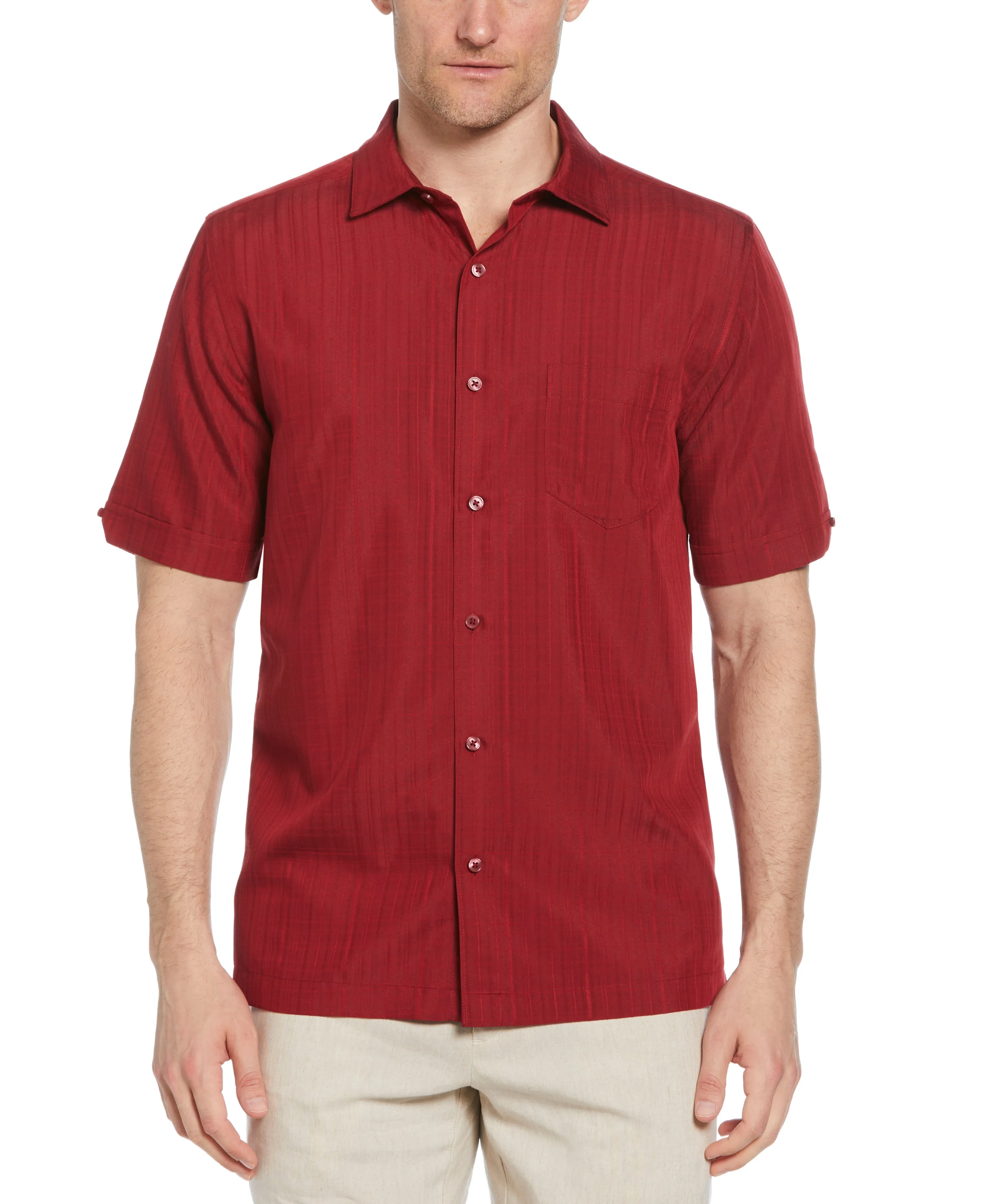 Classic Textured One Pocket Shirt sold by Cubavera