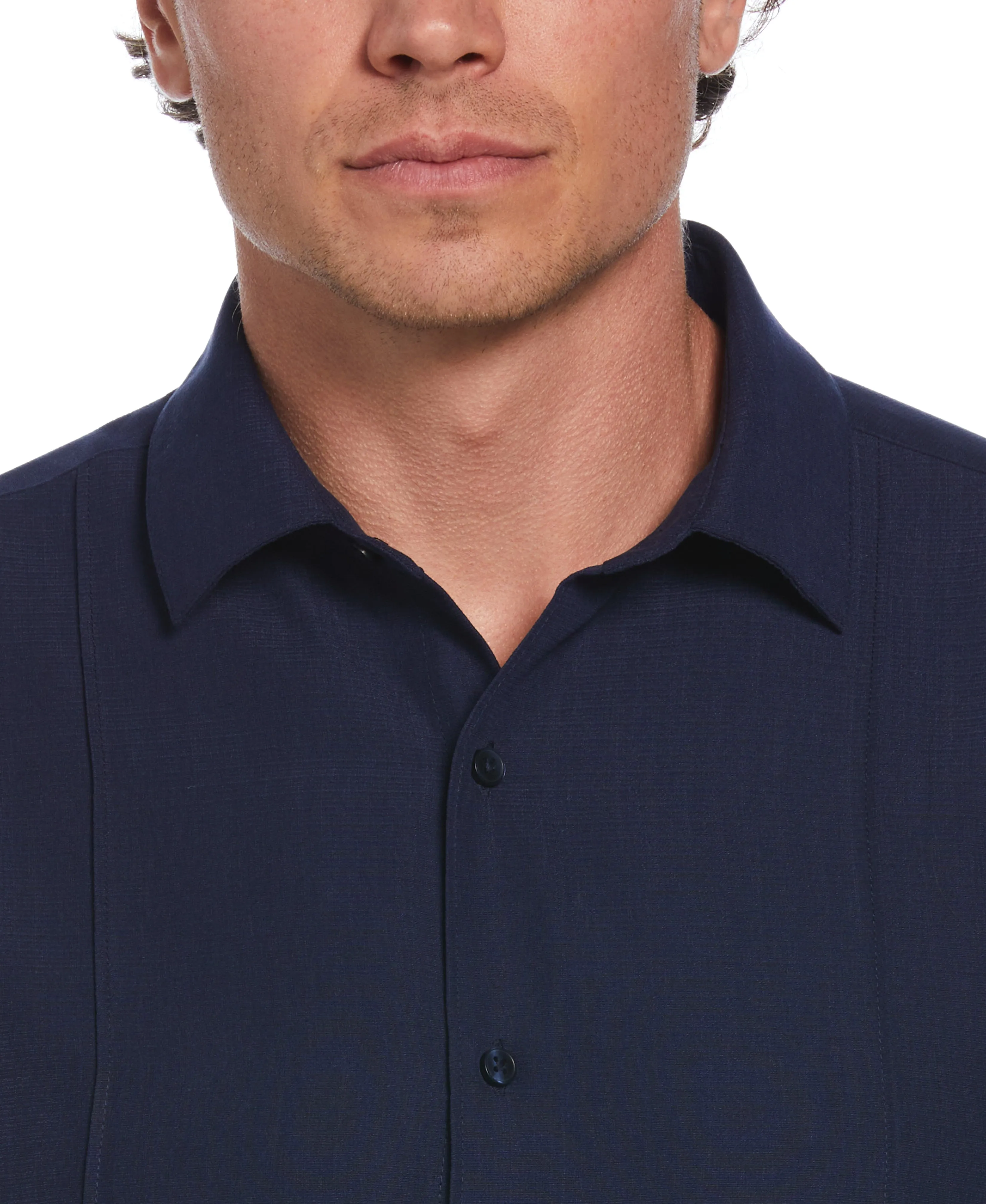 Textured One-Tuck Panel Shirt sold by Cubavera product image thumbnail 4