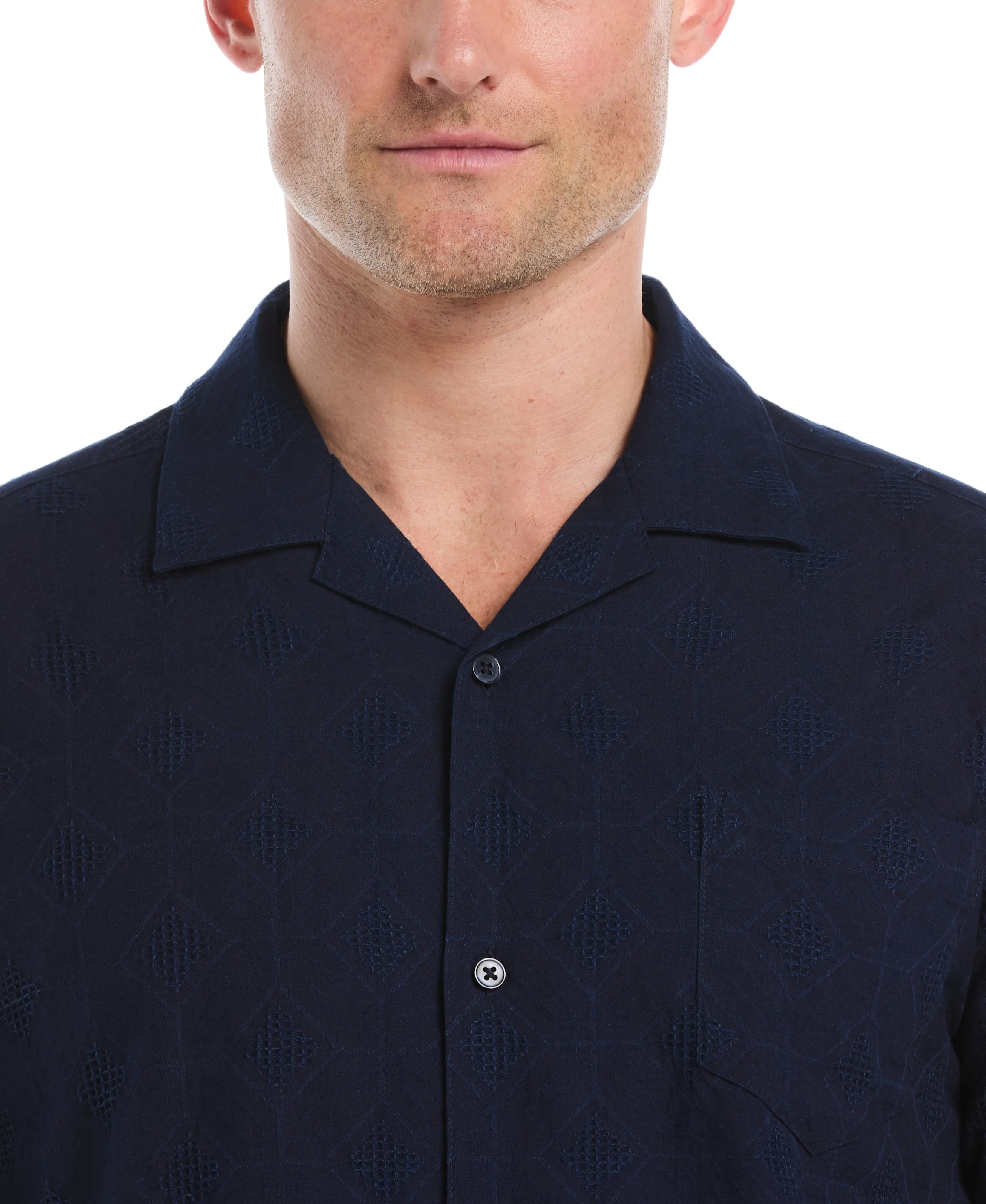 Cotton Medallion Dobby Shirt sold by Cubavera product image thumbnail 5