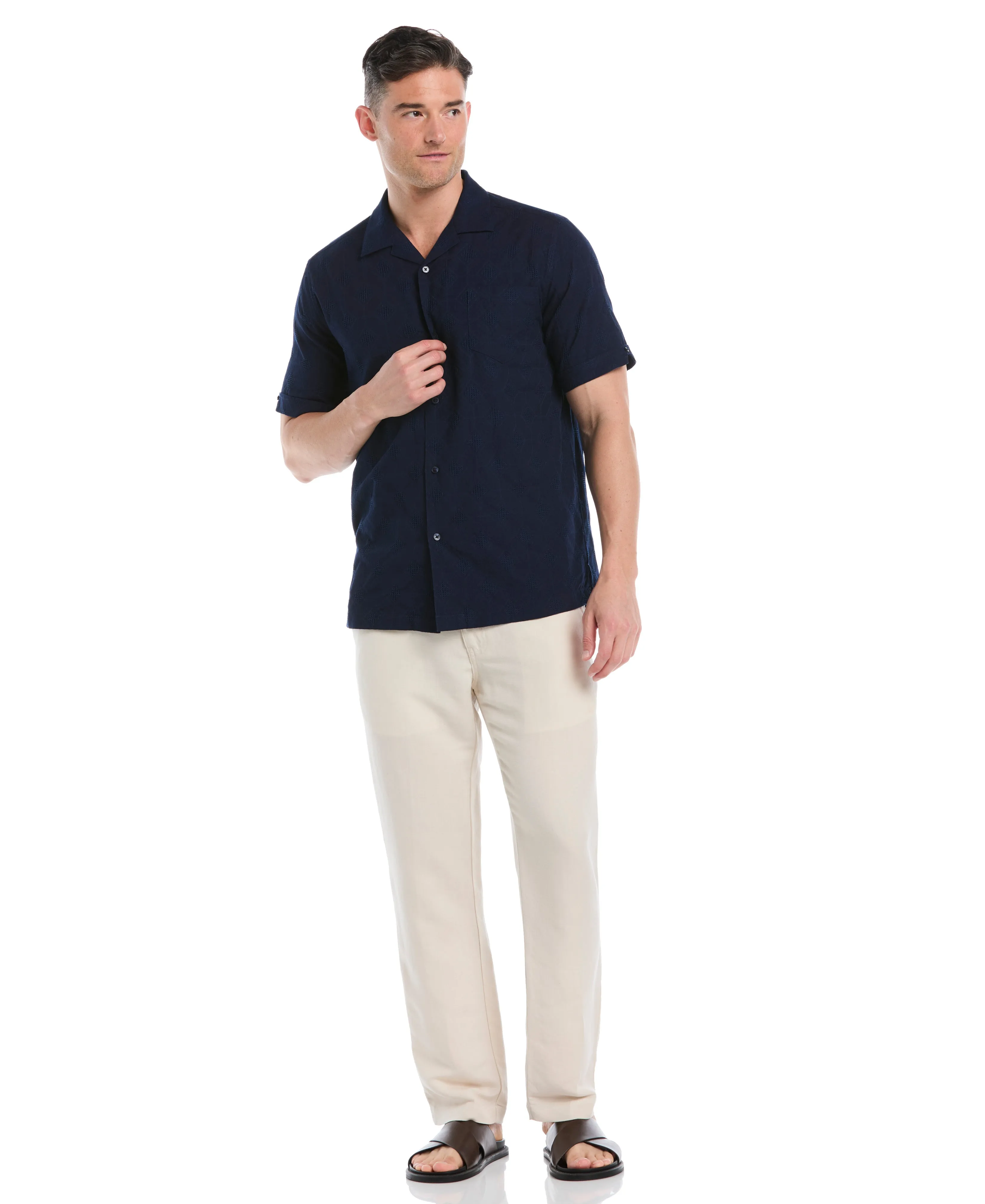 Cotton Medallion Dobby Shirt sold by Cubavera product image thumbnail 4