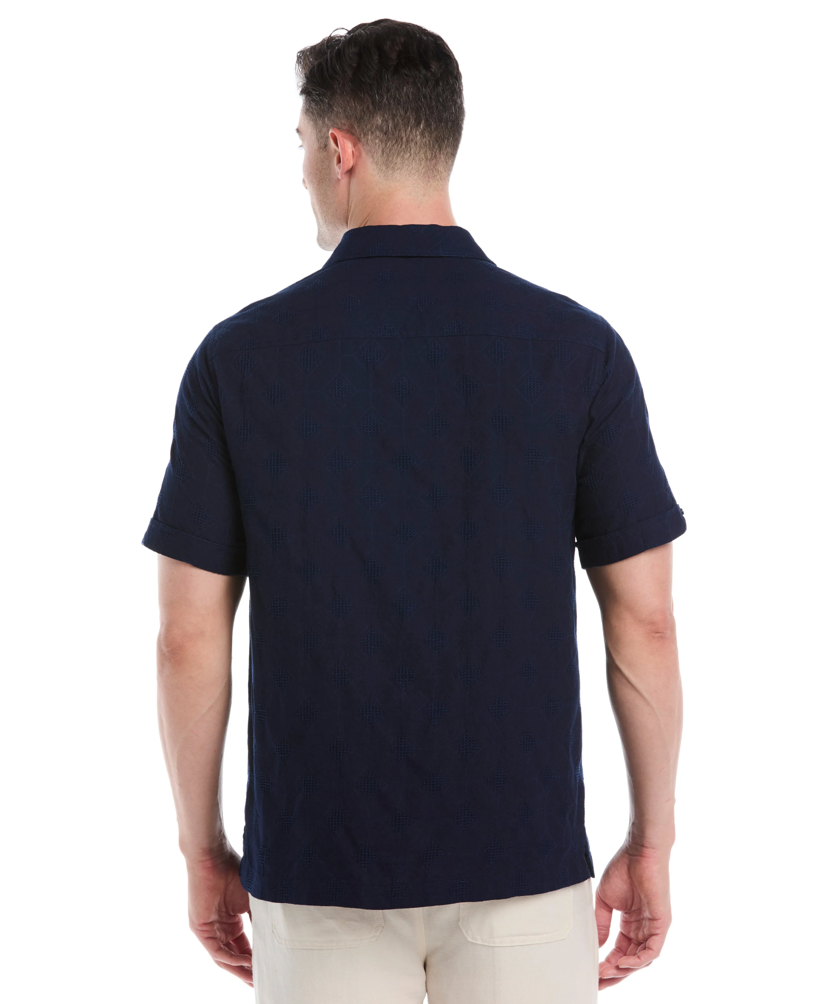 Cotton Medallion Dobby Shirt sold by Cubavera product image thumbnail 2