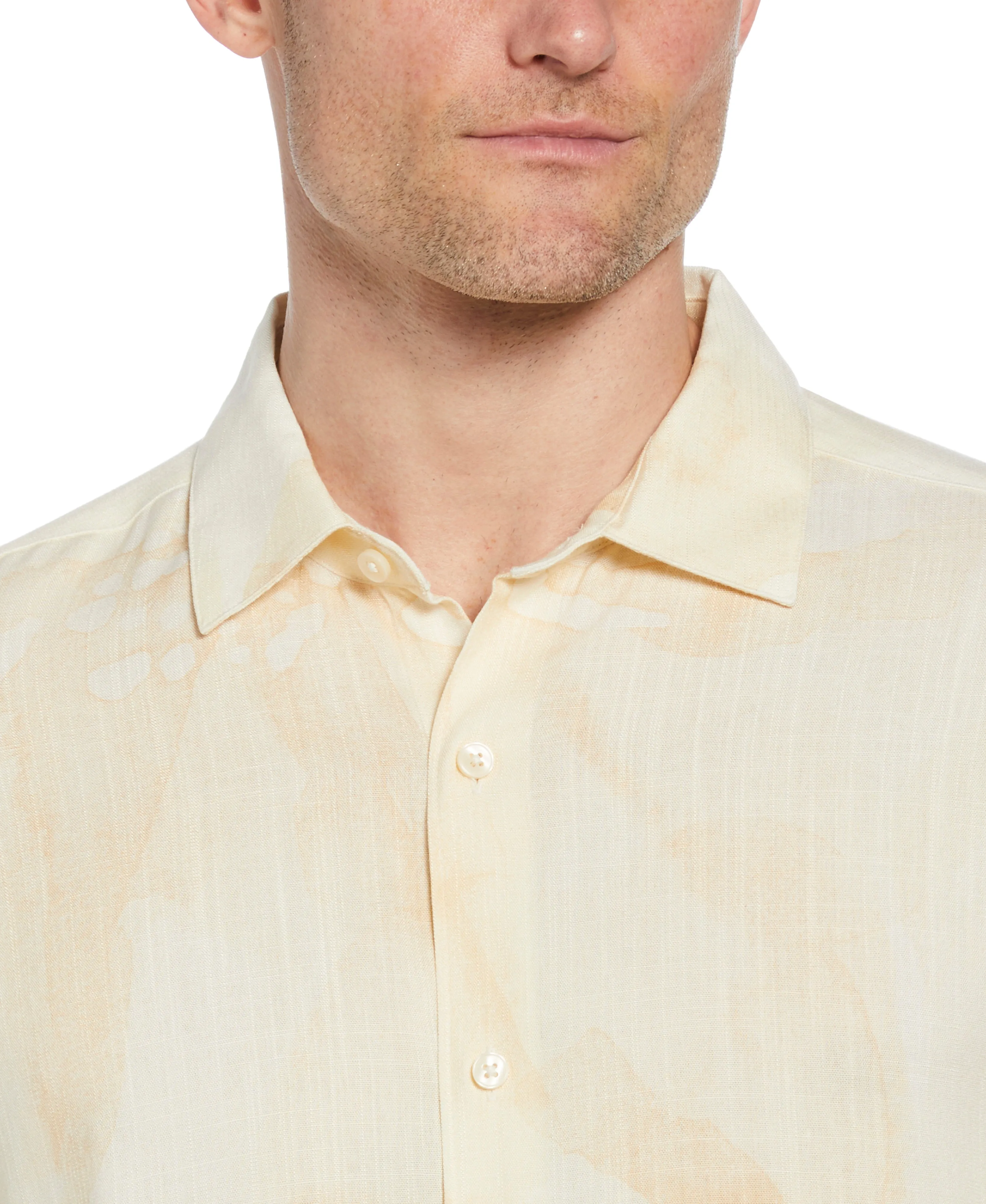 Oversized Tropical Placement Print Shirt sold by Cubavera product image thumbnail 4