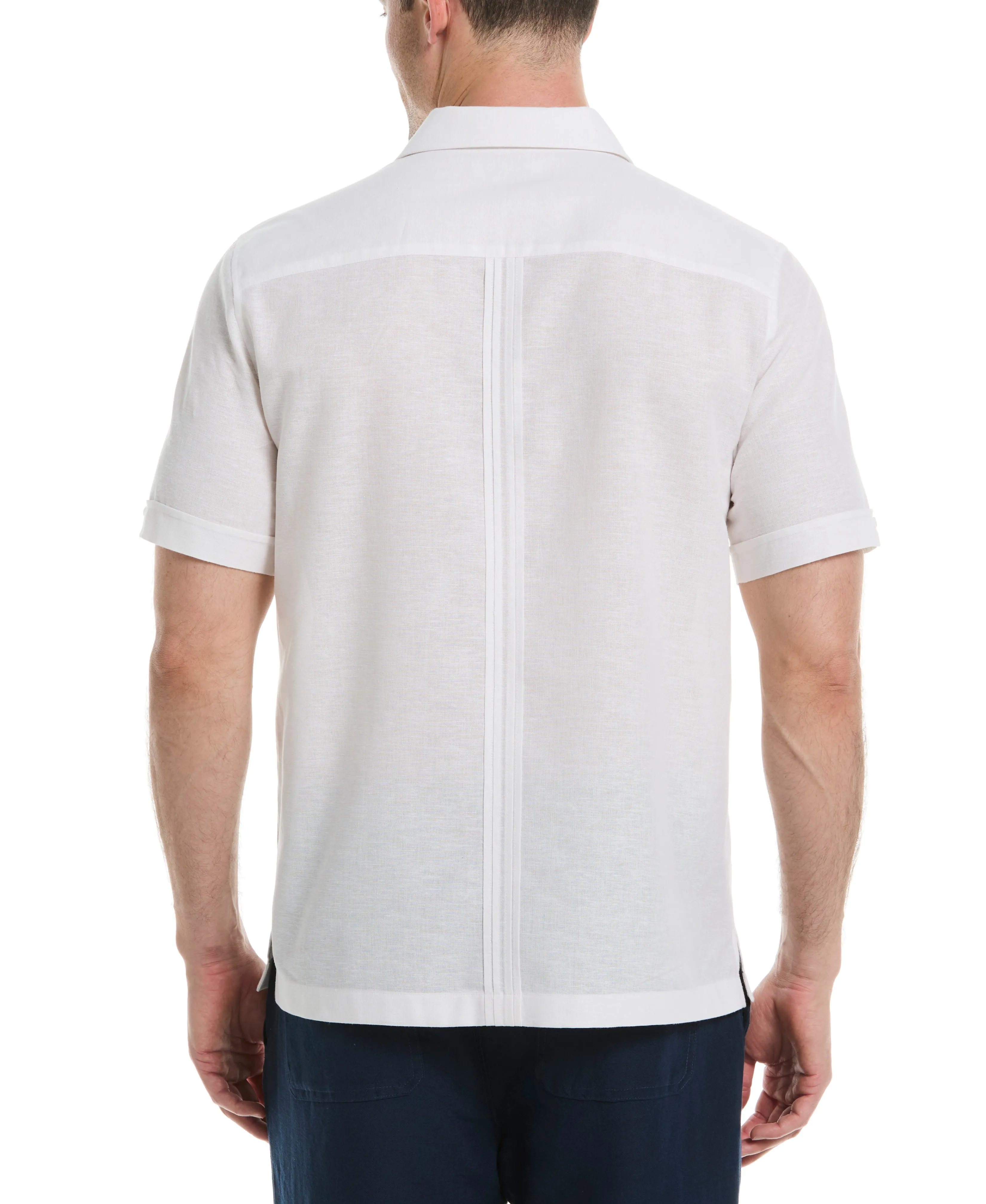 Linen Blend 4-Pocket Guayabera Shirt sold by Cubavera product image thumbnail 2