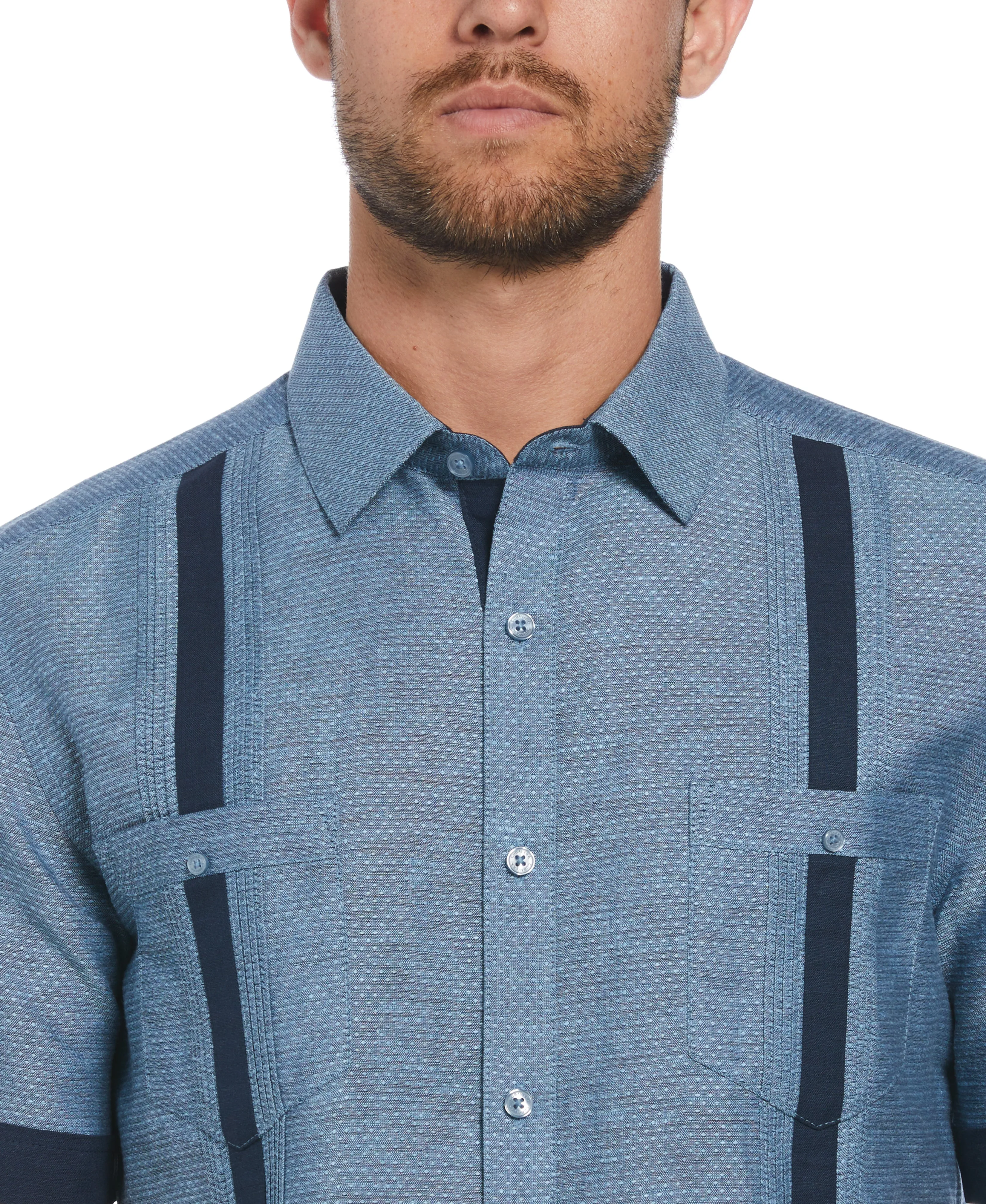 Fashion Double Pocket Guayabera Shirt sold by Cubavera product image thumbnail 3