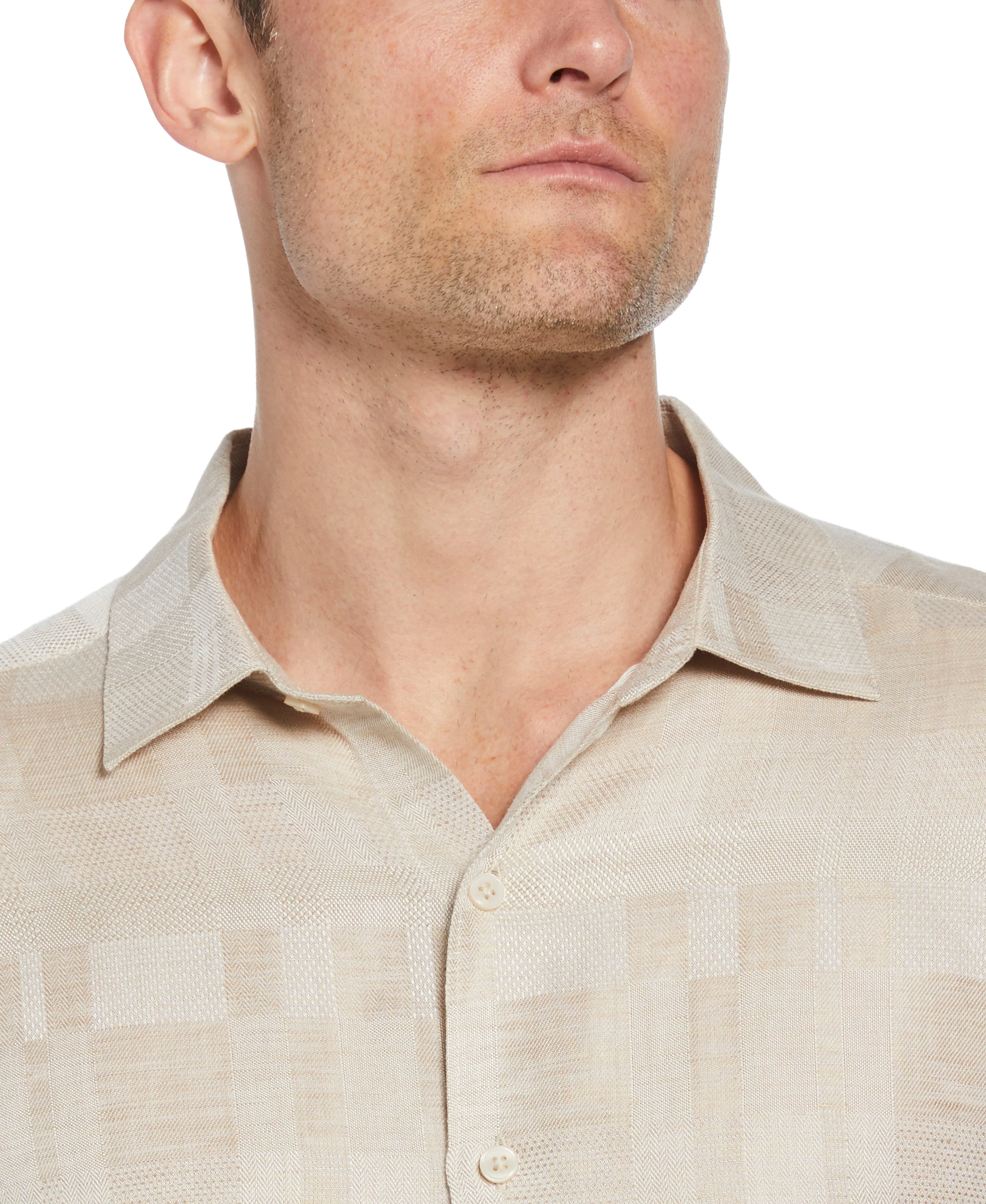 Geometric Dobby Textured Shirt sold by Cubavera product image thumbnail 4
