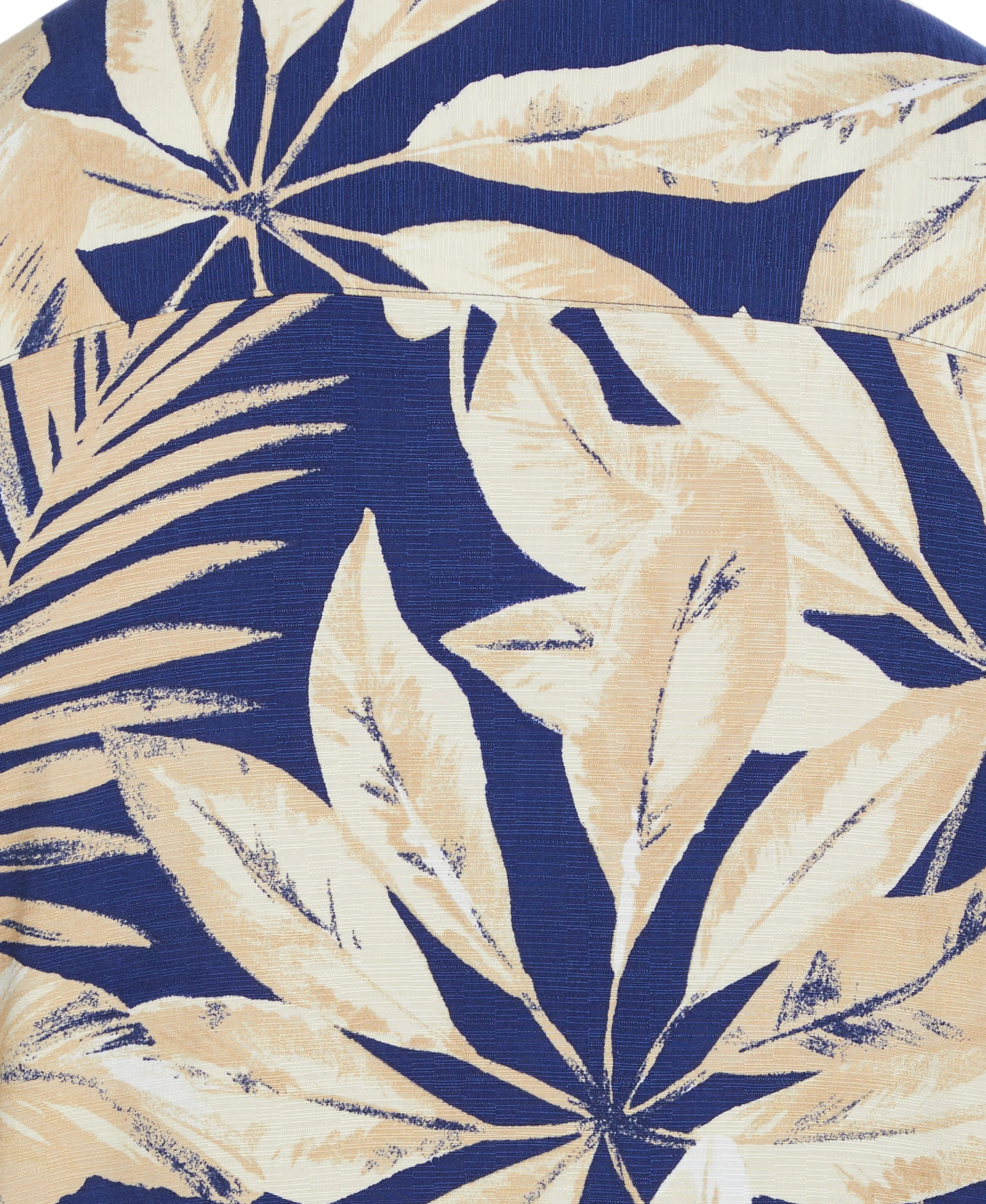 Big & Tall Textured Large Scale Palm Print Shirt sold by Cubavera product image thumbnail 5