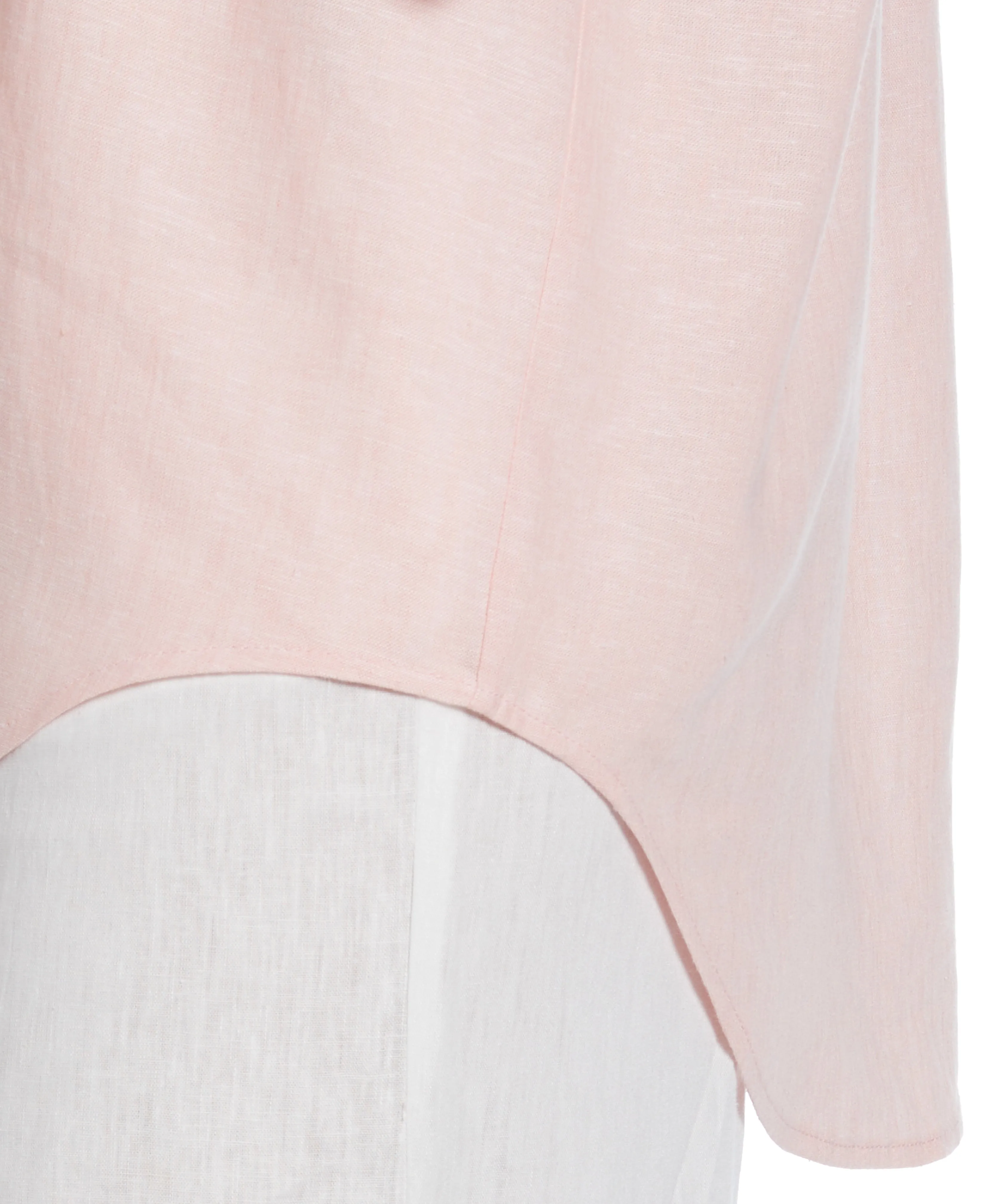 Linen Blend Cross-Dyed Popover Shirt sold by Cubavera product image thumbnail 3