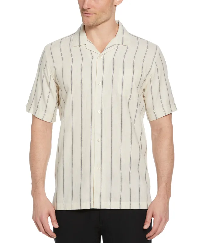 Space-Dyed Dobby Stripe Shirt sold by Cubavera