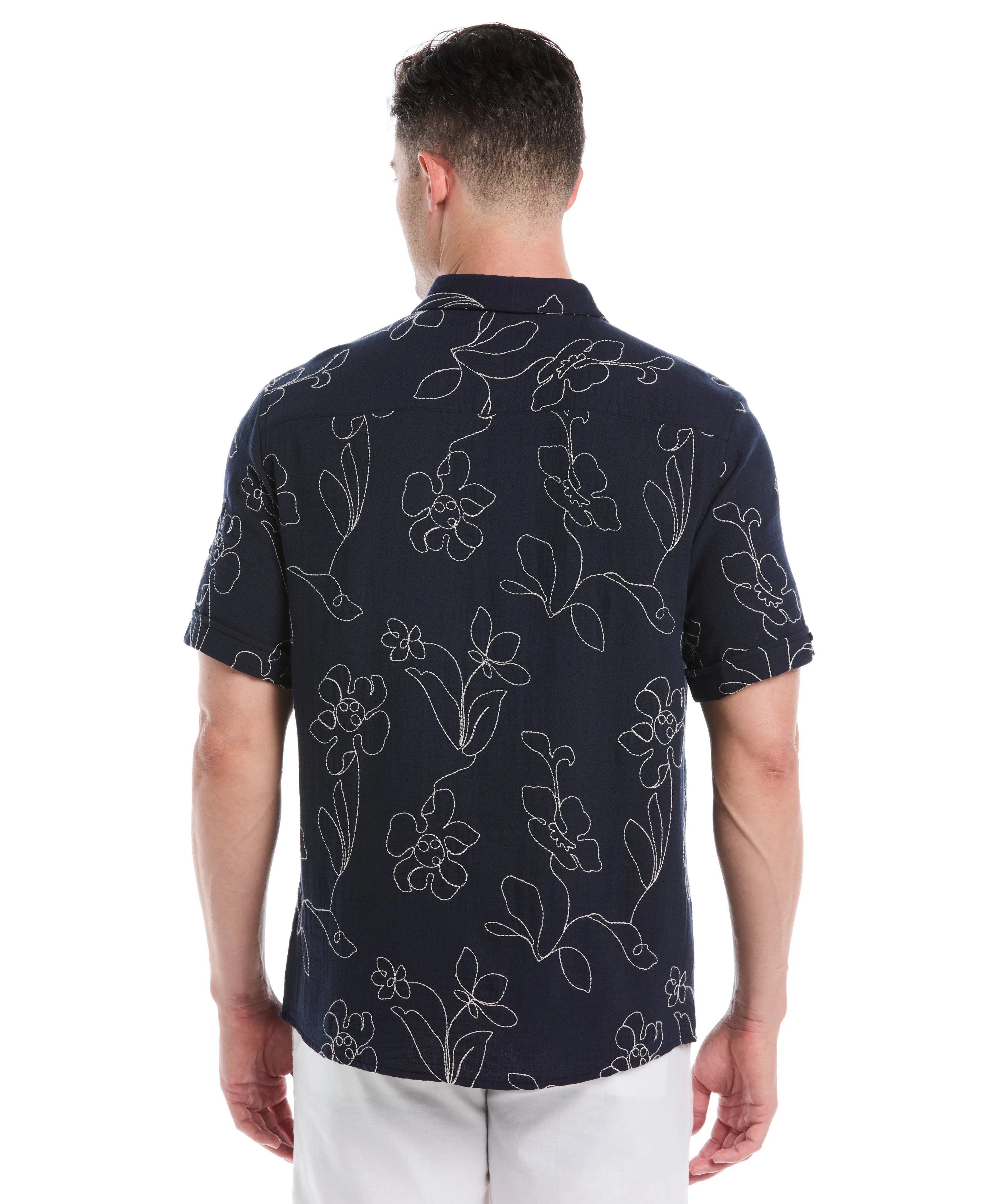 All-Over Embroidered Cotton Shirt sold by Cubavera product image thumbnail 2