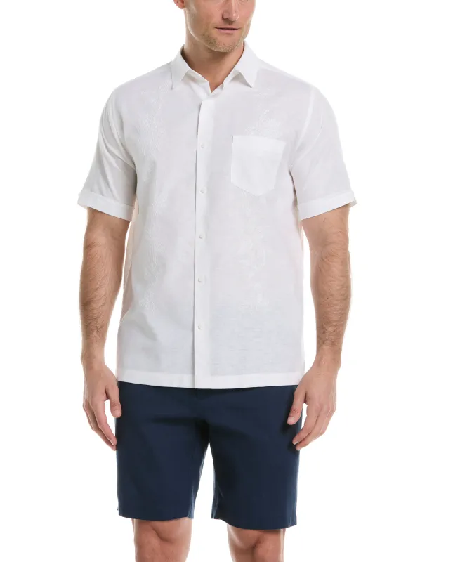 Tonal Embroidery Shirt sold by Cubavera