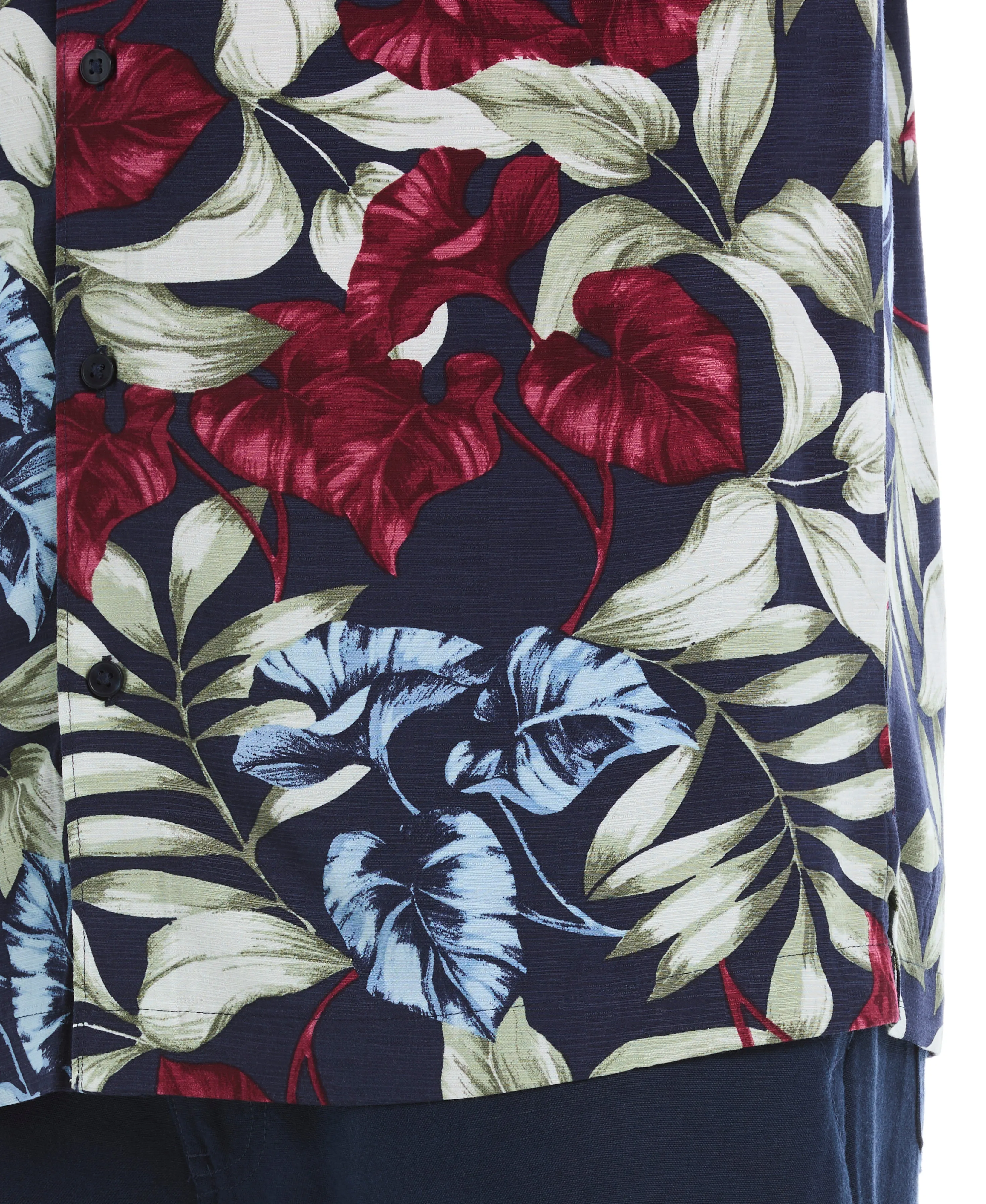 Viscose Texture Floral Print Shirt sold by Cubavera product image thumbnail 5