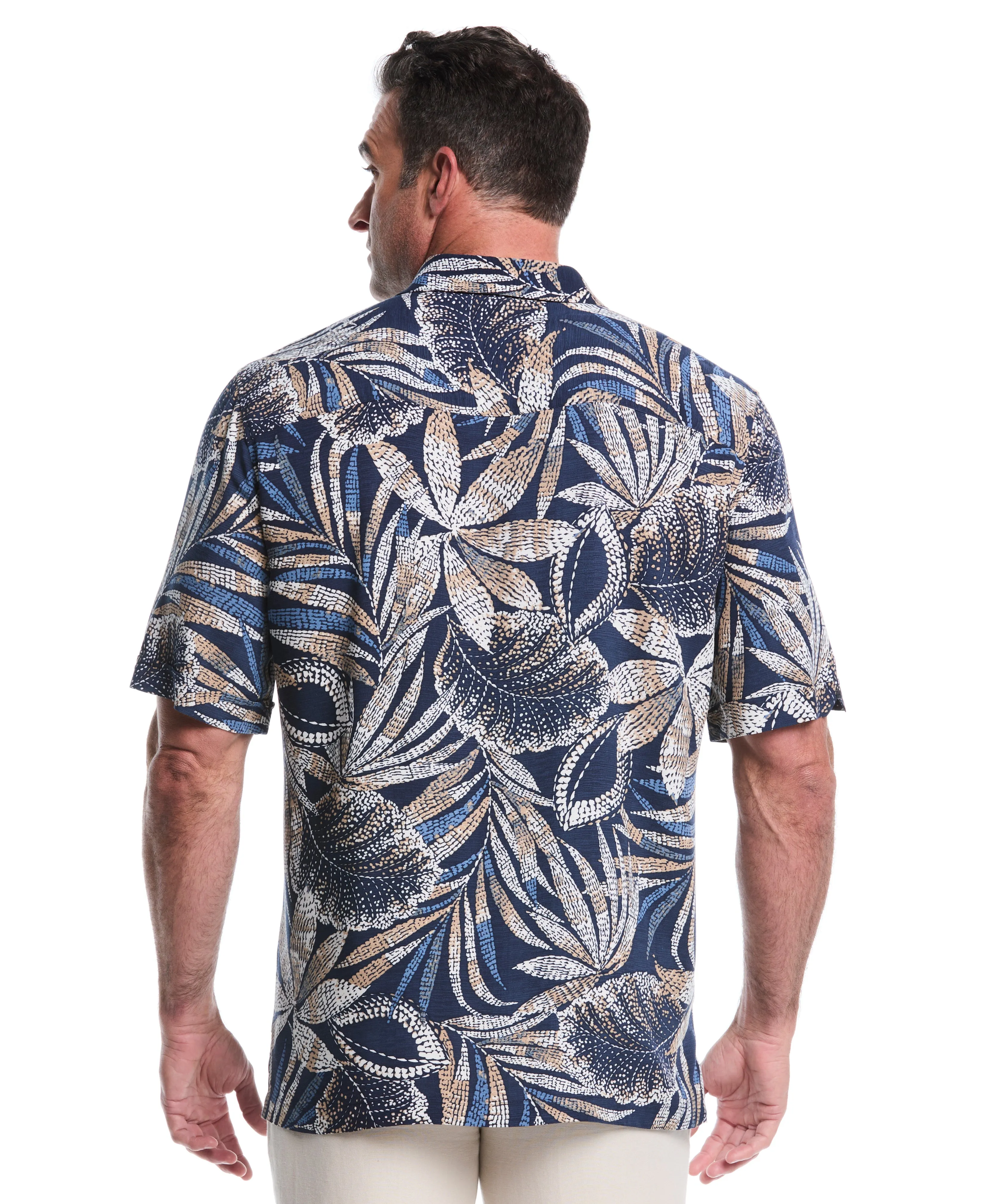 Big & Tall Tropical Print Shirt sold by Cubavera product image thumbnail 2