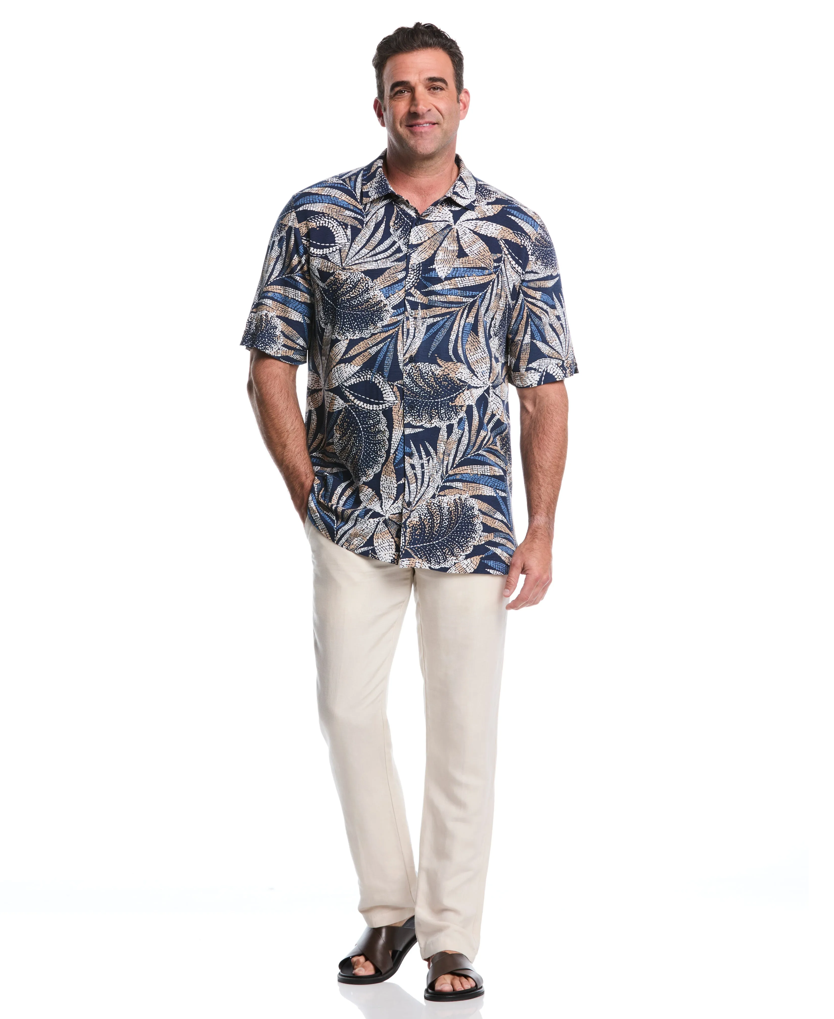 Big & Tall Tropical Print Shirt sold by Cubavera product image thumbnail 4