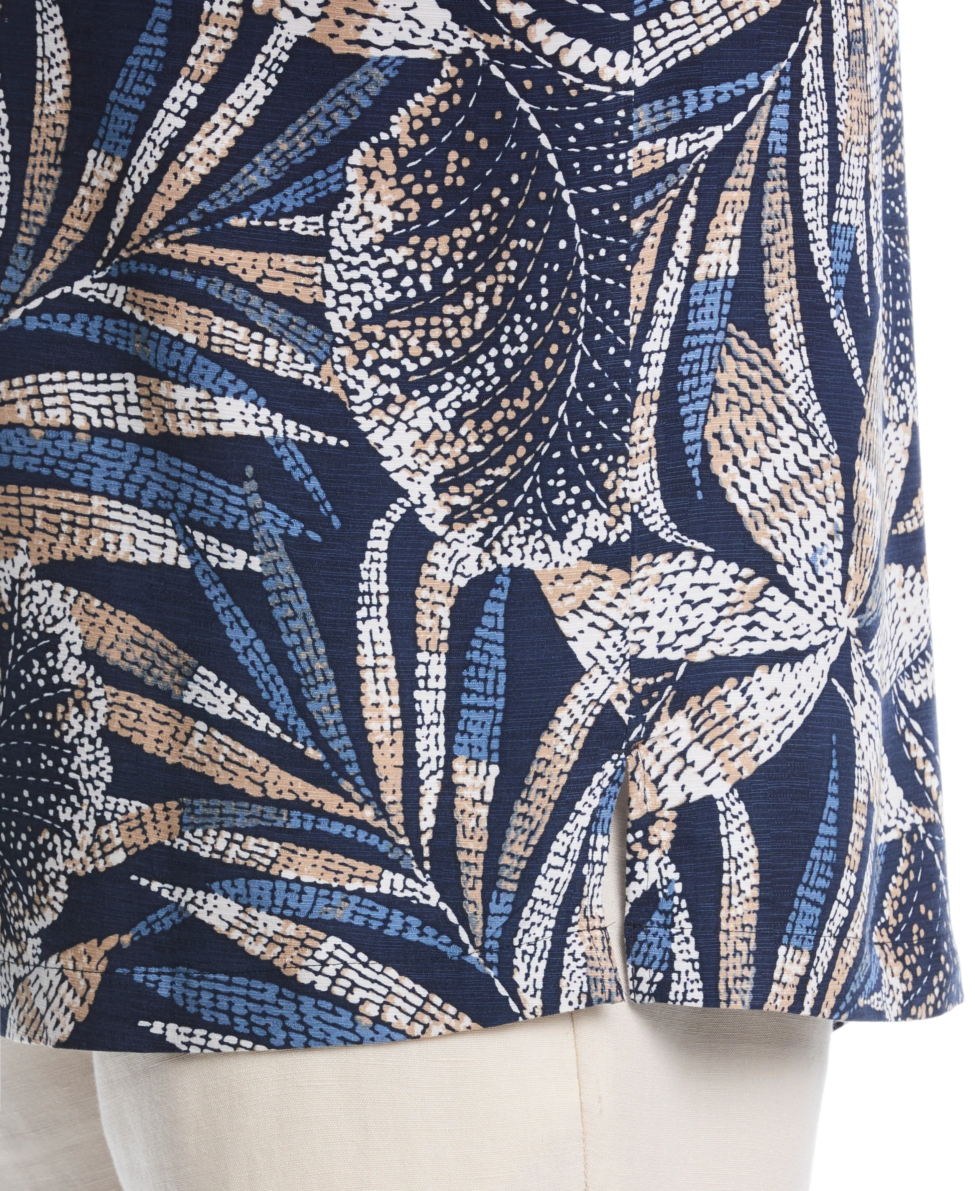 Big & Tall Tropical Print Shirt sold by Cubavera product image thumbnail 3