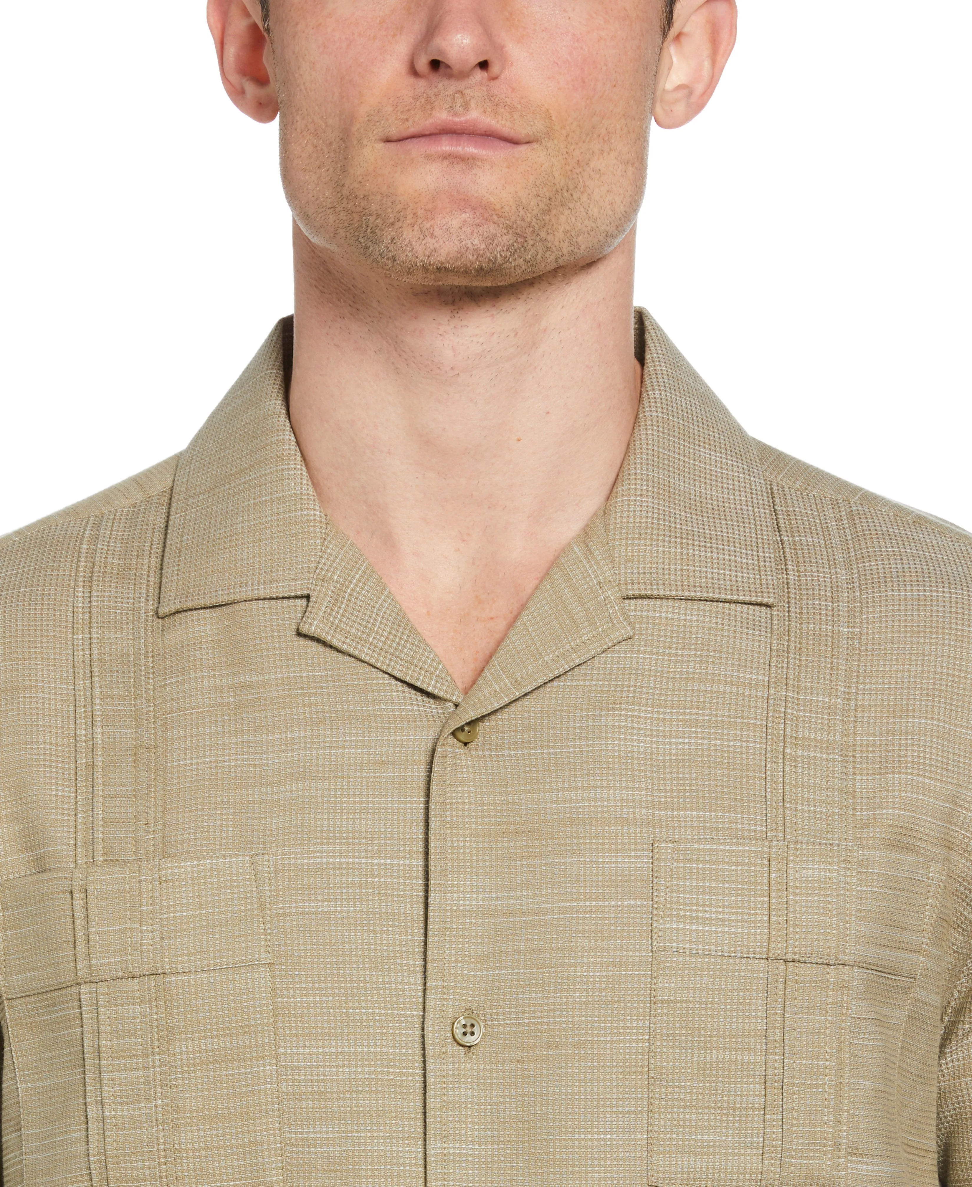 Gauze Textured Guayabera Shirt sold by Cubavera product image thumbnail 4
